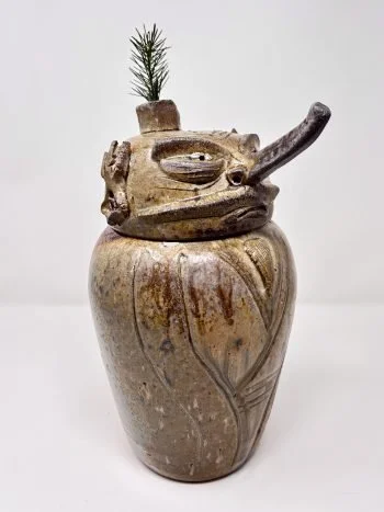 Tengu 4  - Woodfire Jar - 8x6.5x12 - $225 