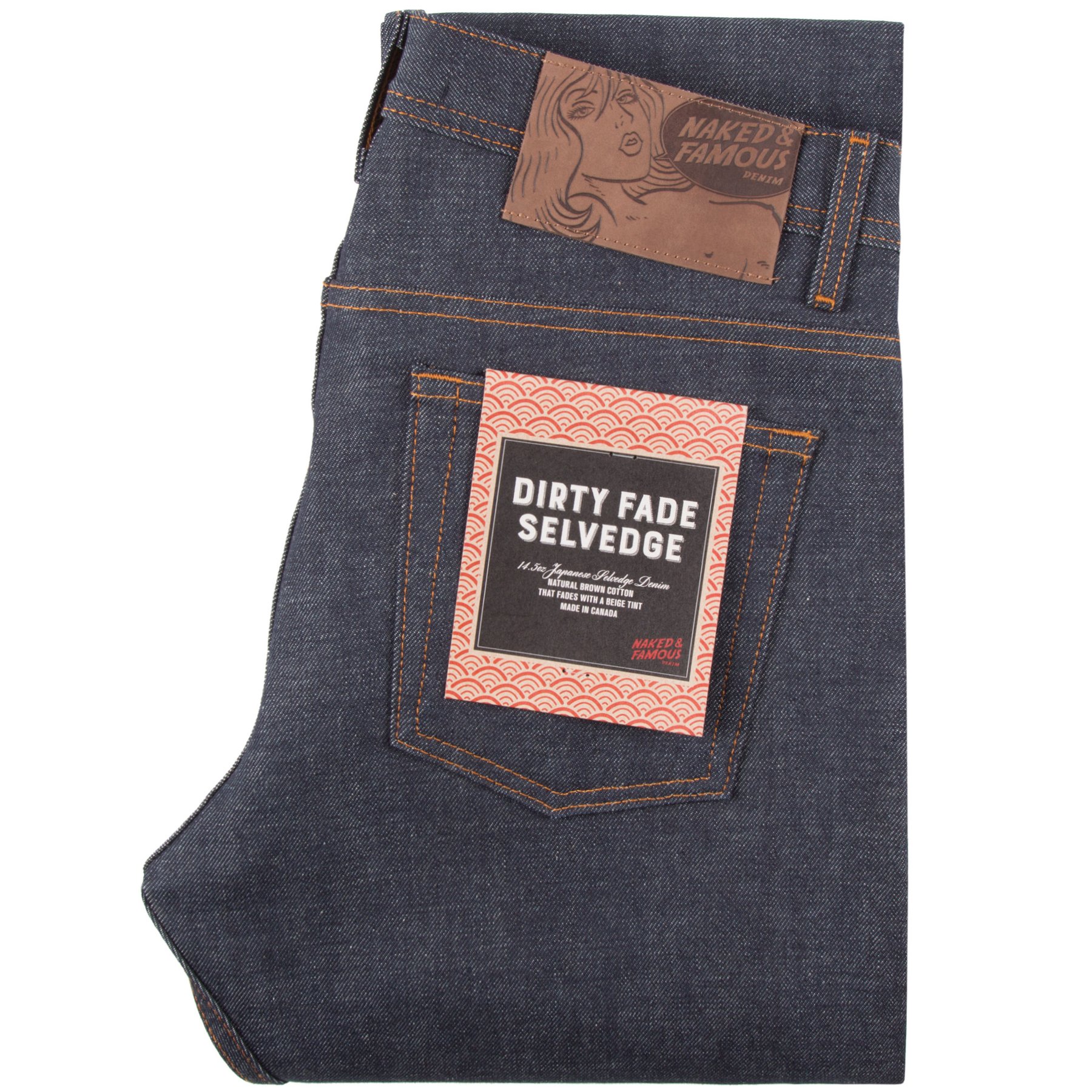  Dirty Fade Selvedge Jeans - Folded 