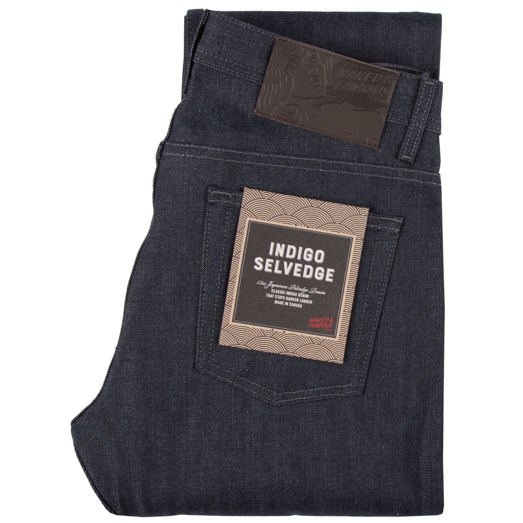  Indigo Selvedge Jeans Folded 