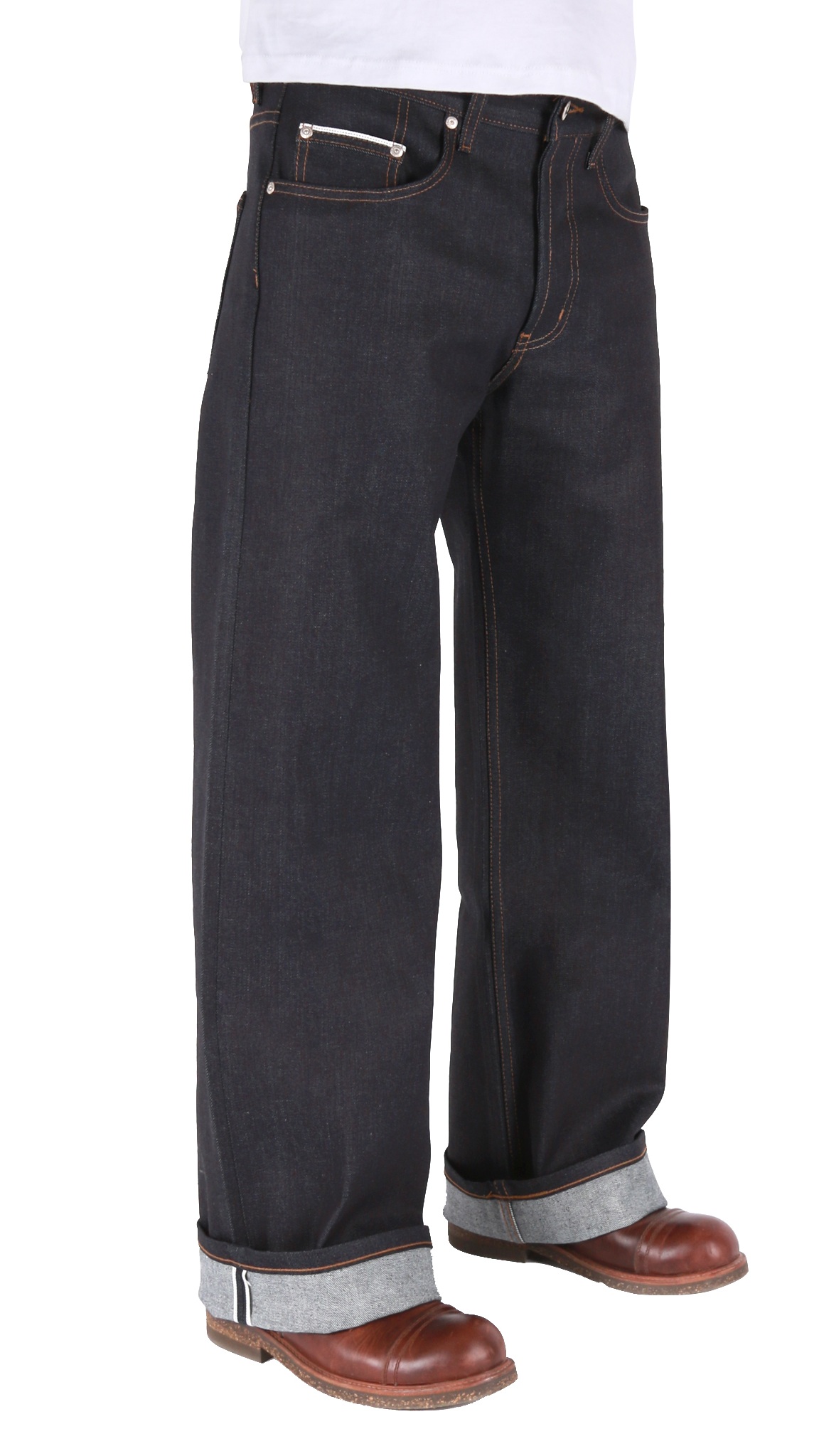 mens jeans wide leg opening