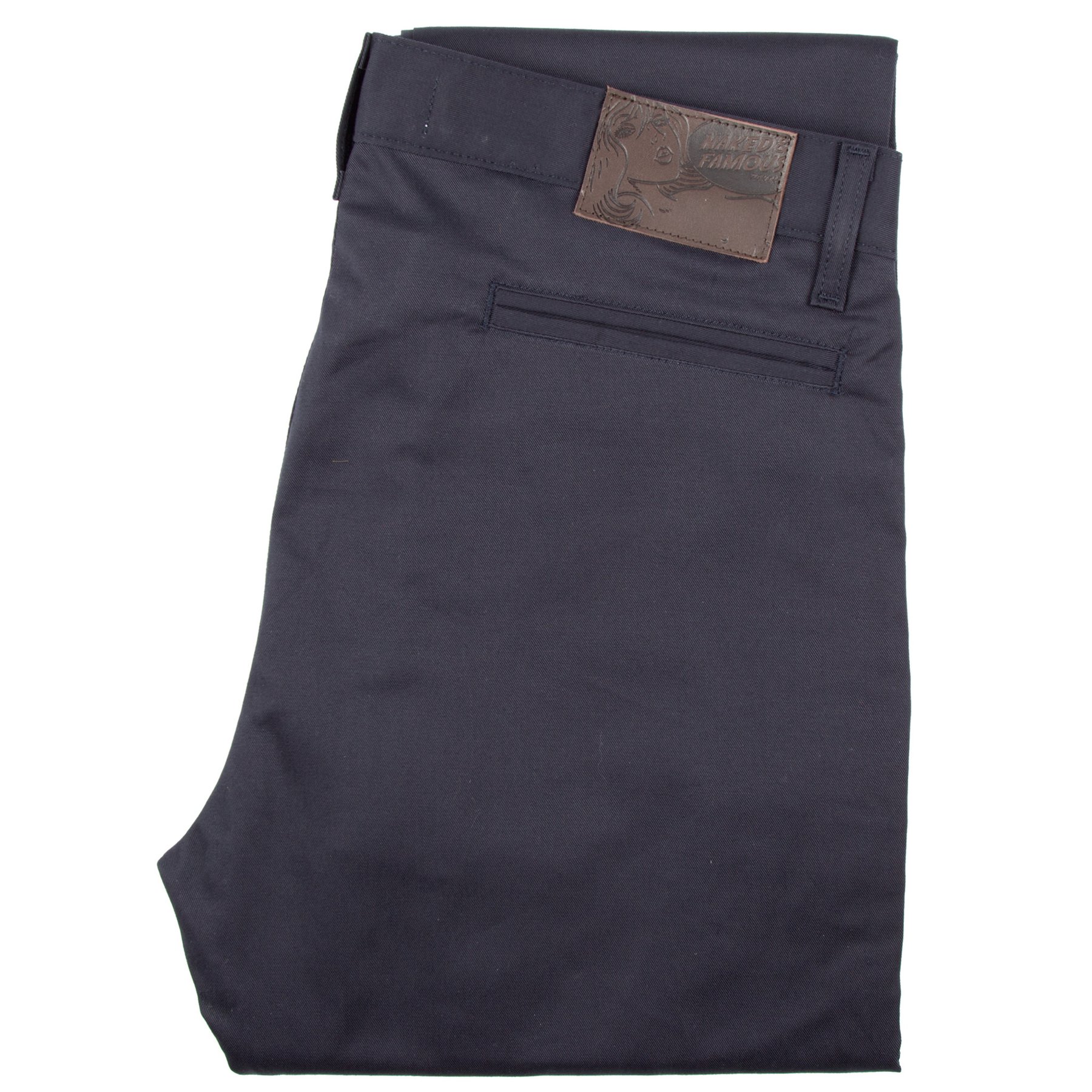  Navy Stretch Twill Slim Chino Folded 