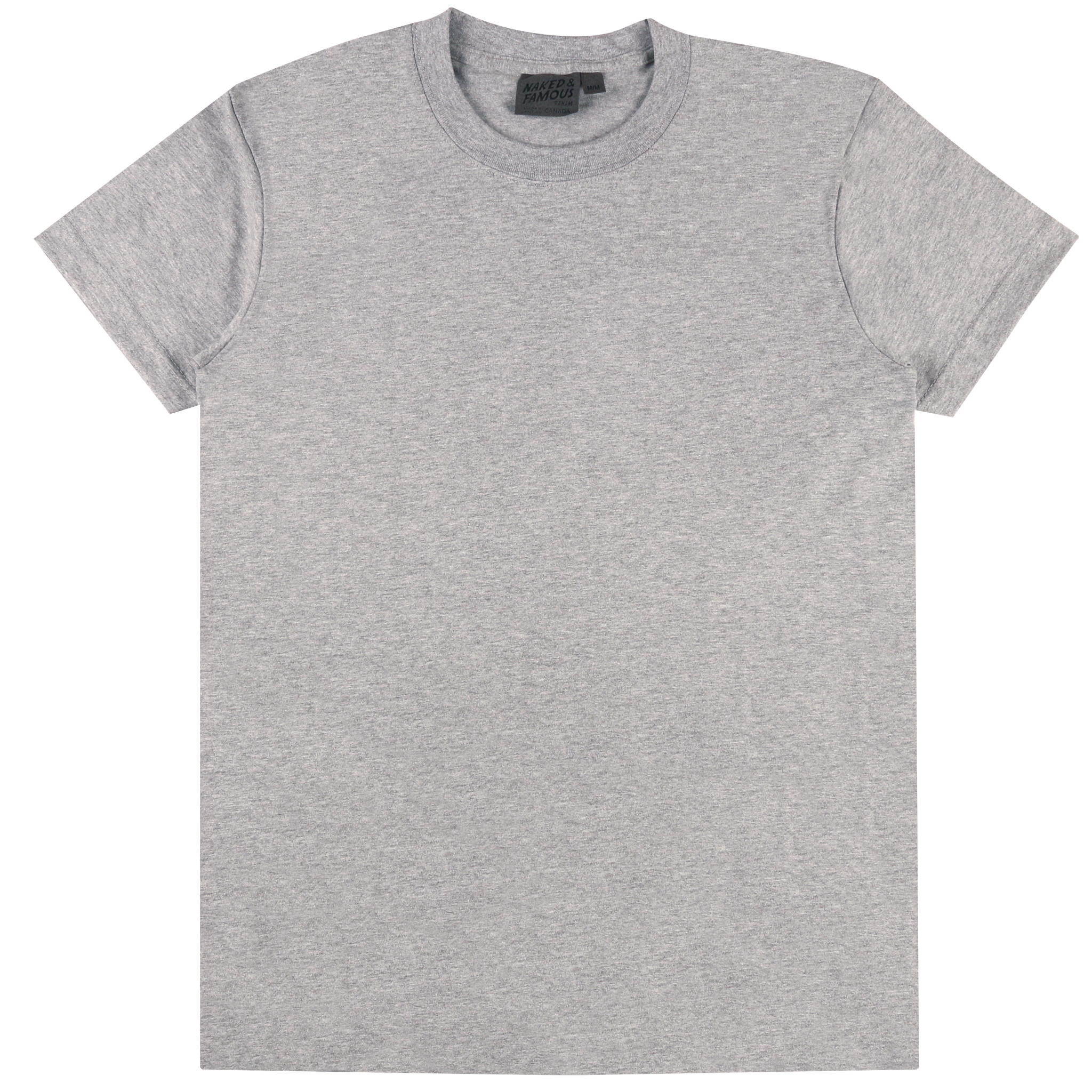  Heather Grey Circular Knit T-Shirt Flat View 