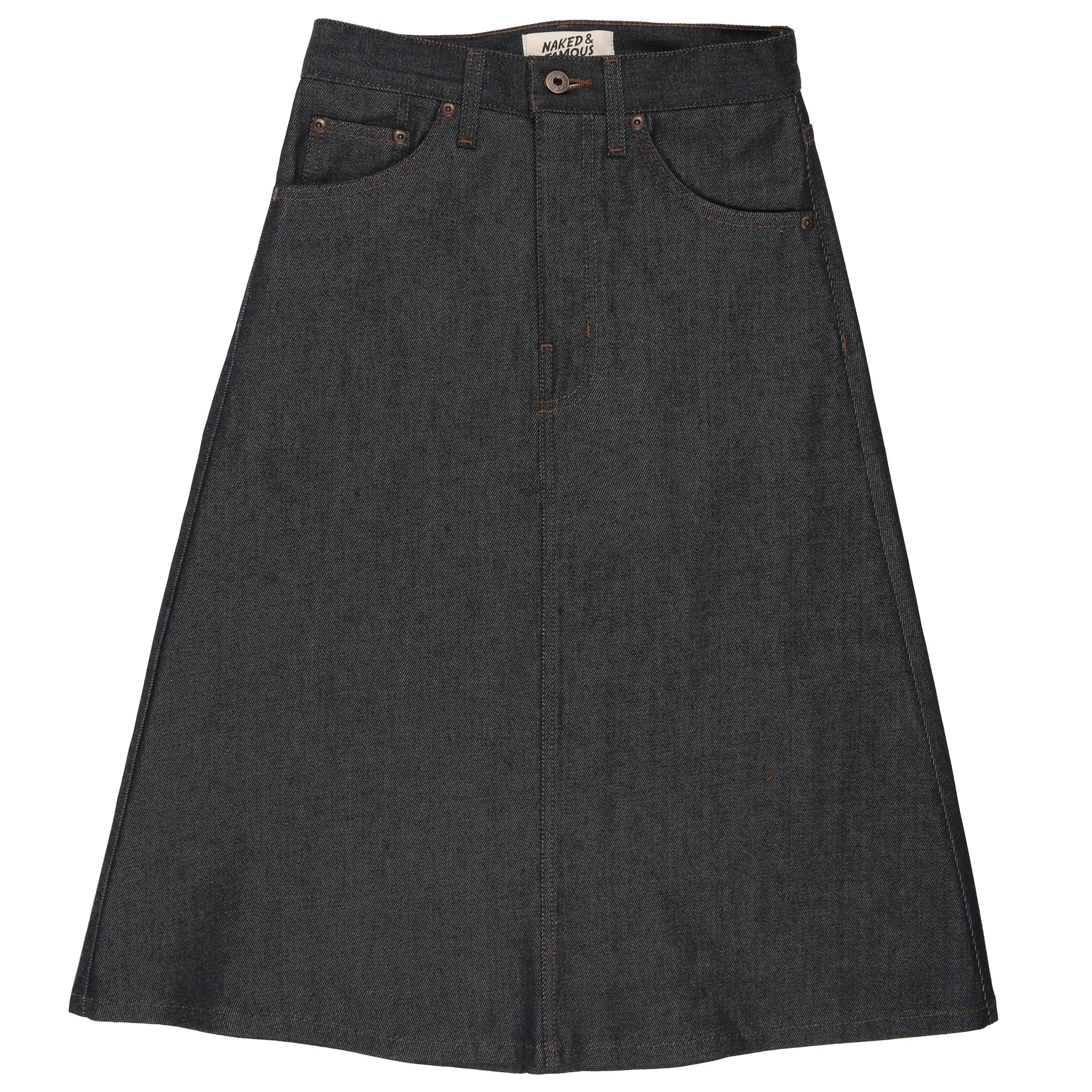  Women’s Denim Skirt Front View 