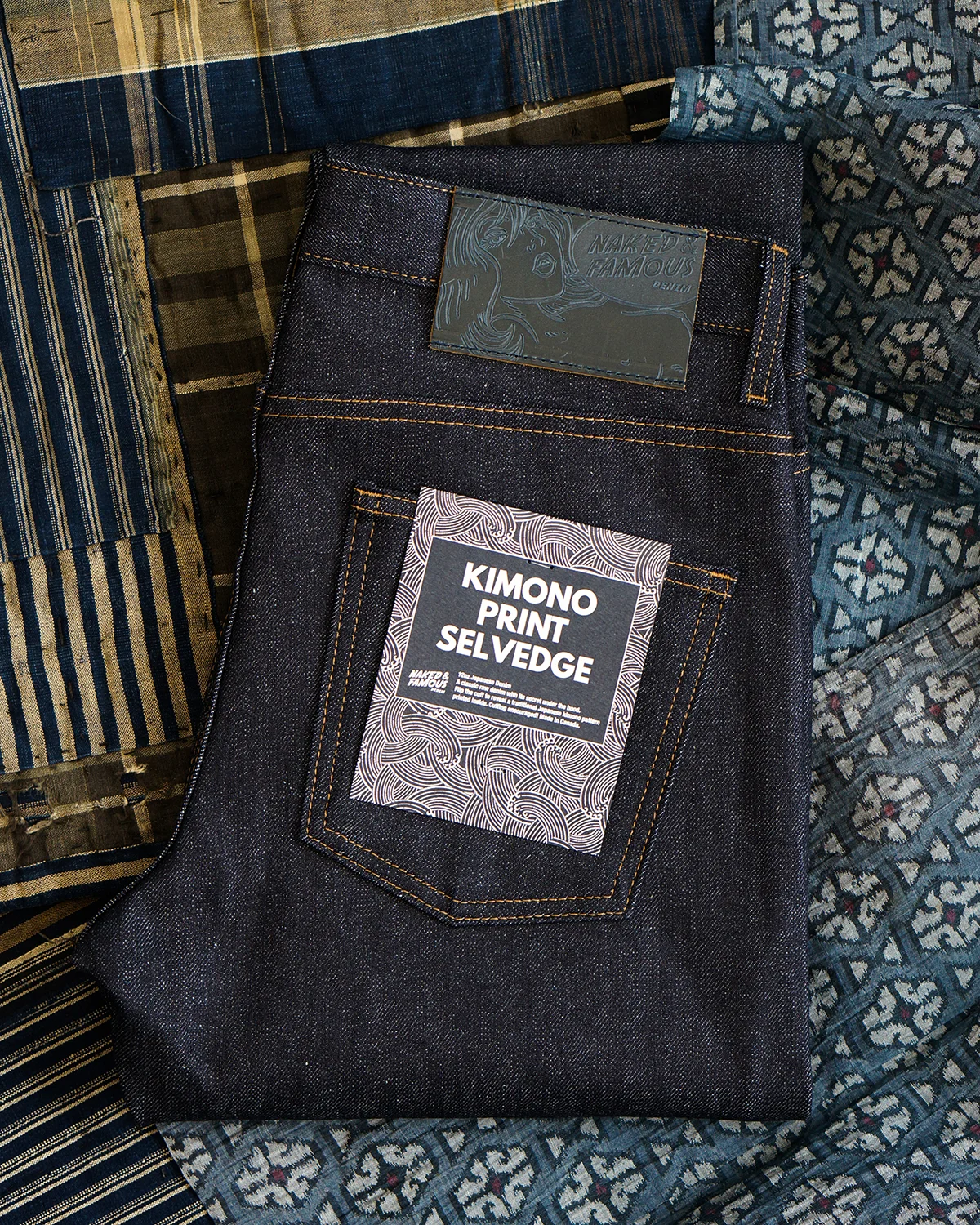 naked and famous kimono print