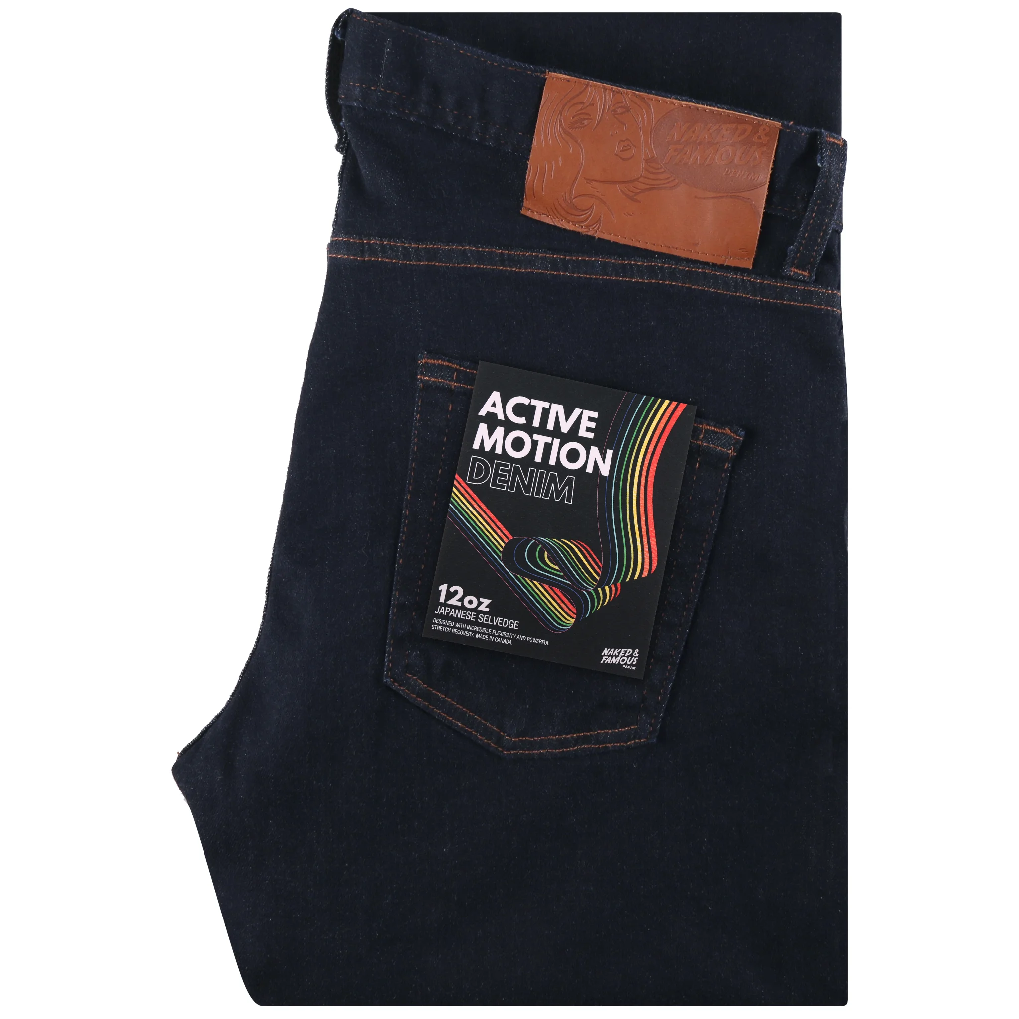 Active Motion Denim Jean Folded View
