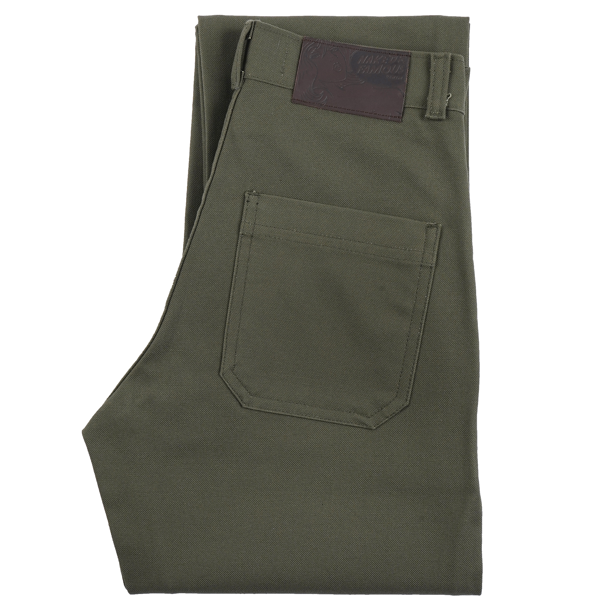  Women’s Fatigue Pant Green Canvas - folded 