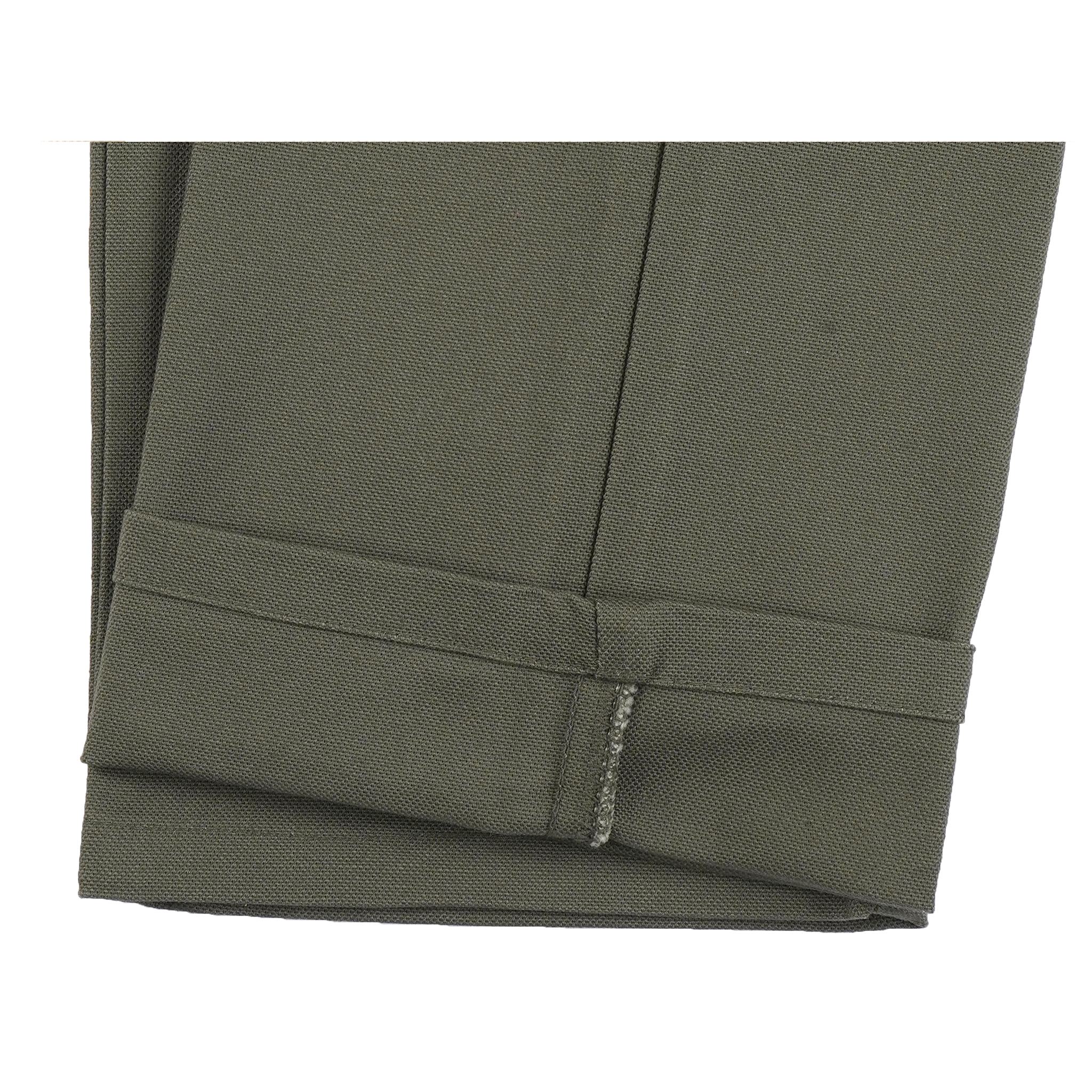  Women’s Fatigue Pant Green Canvas - hem 