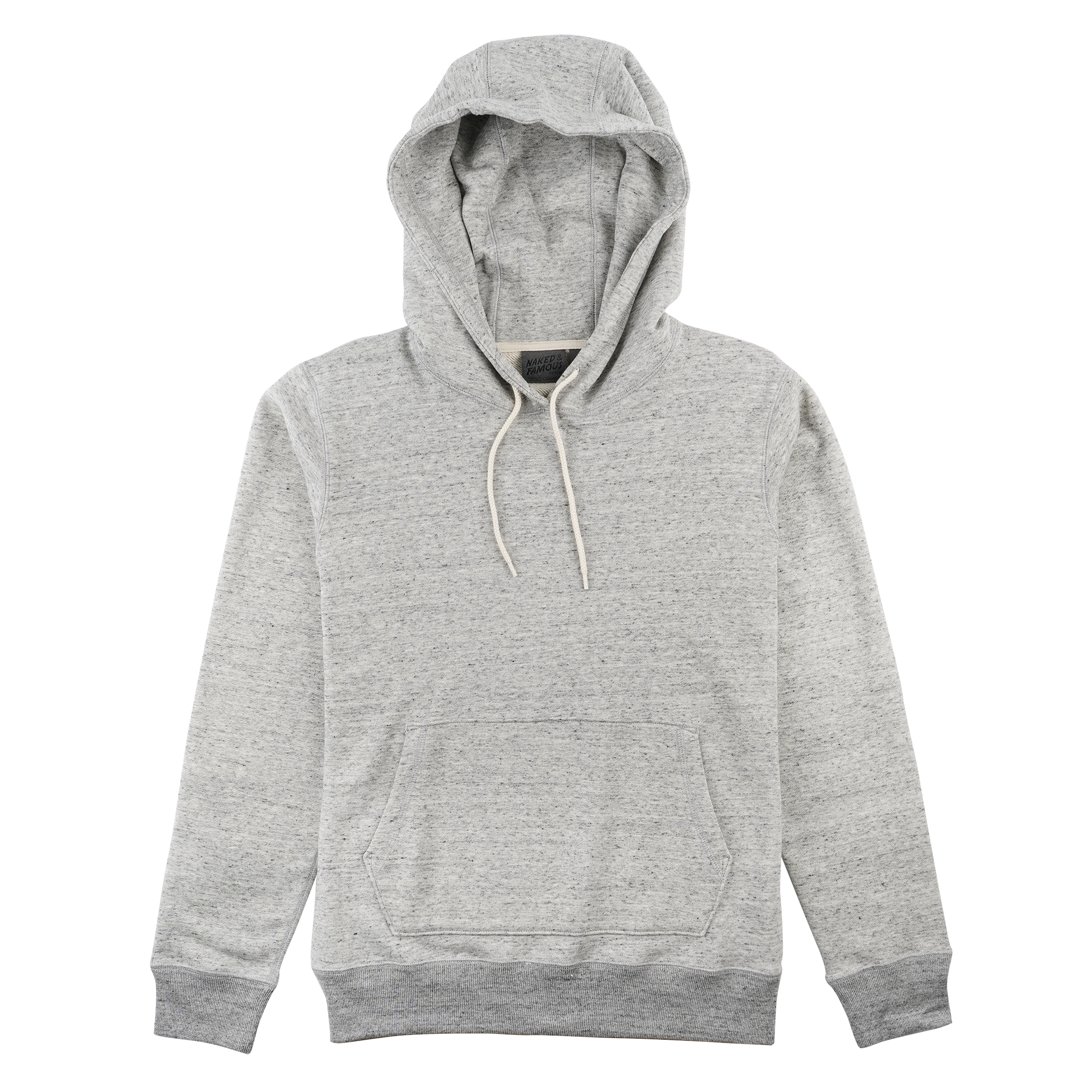  Pullover Hoodie Heavyweight Terry Grey - front 