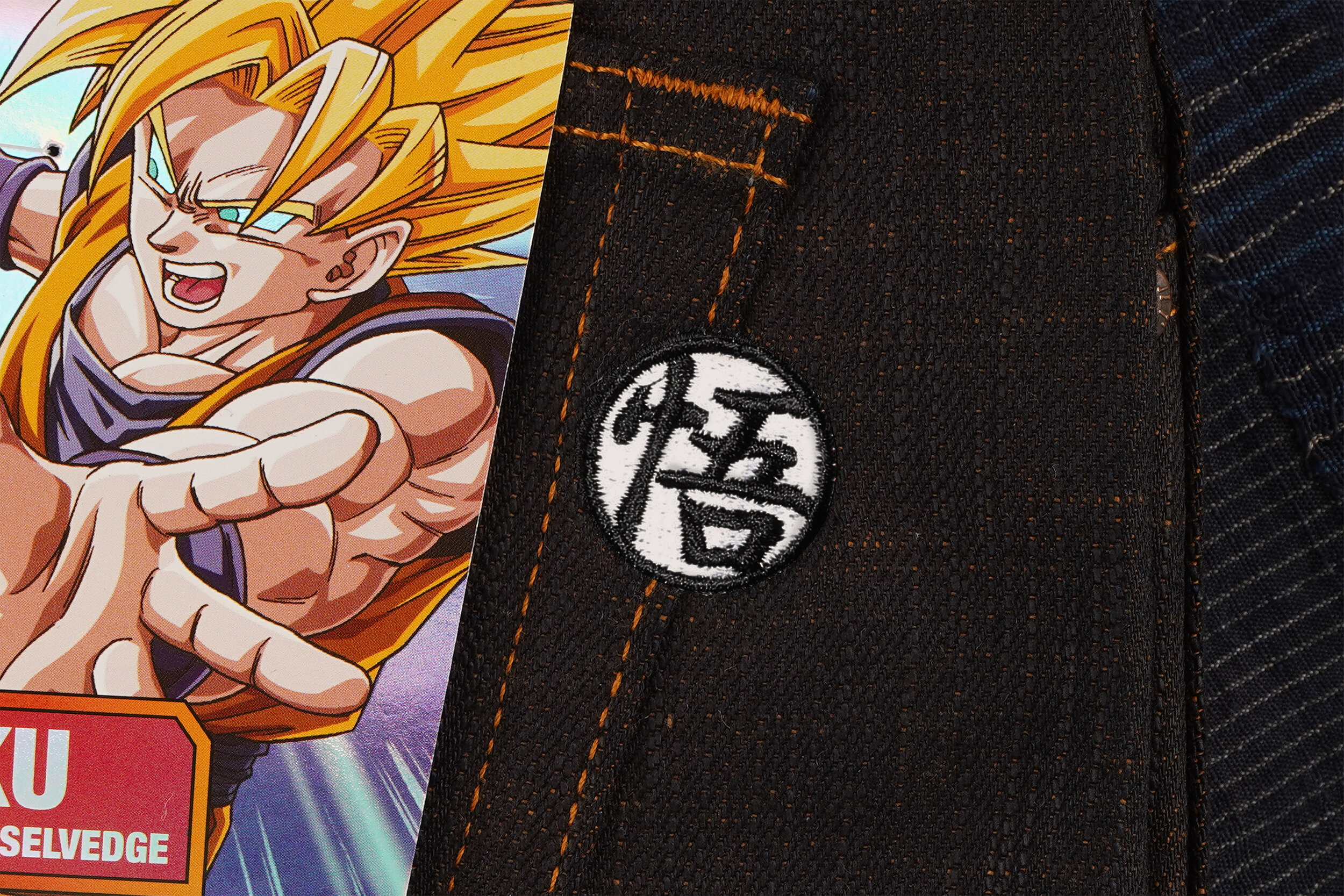 Goku Super Saiyan Selvedge - Embroidery