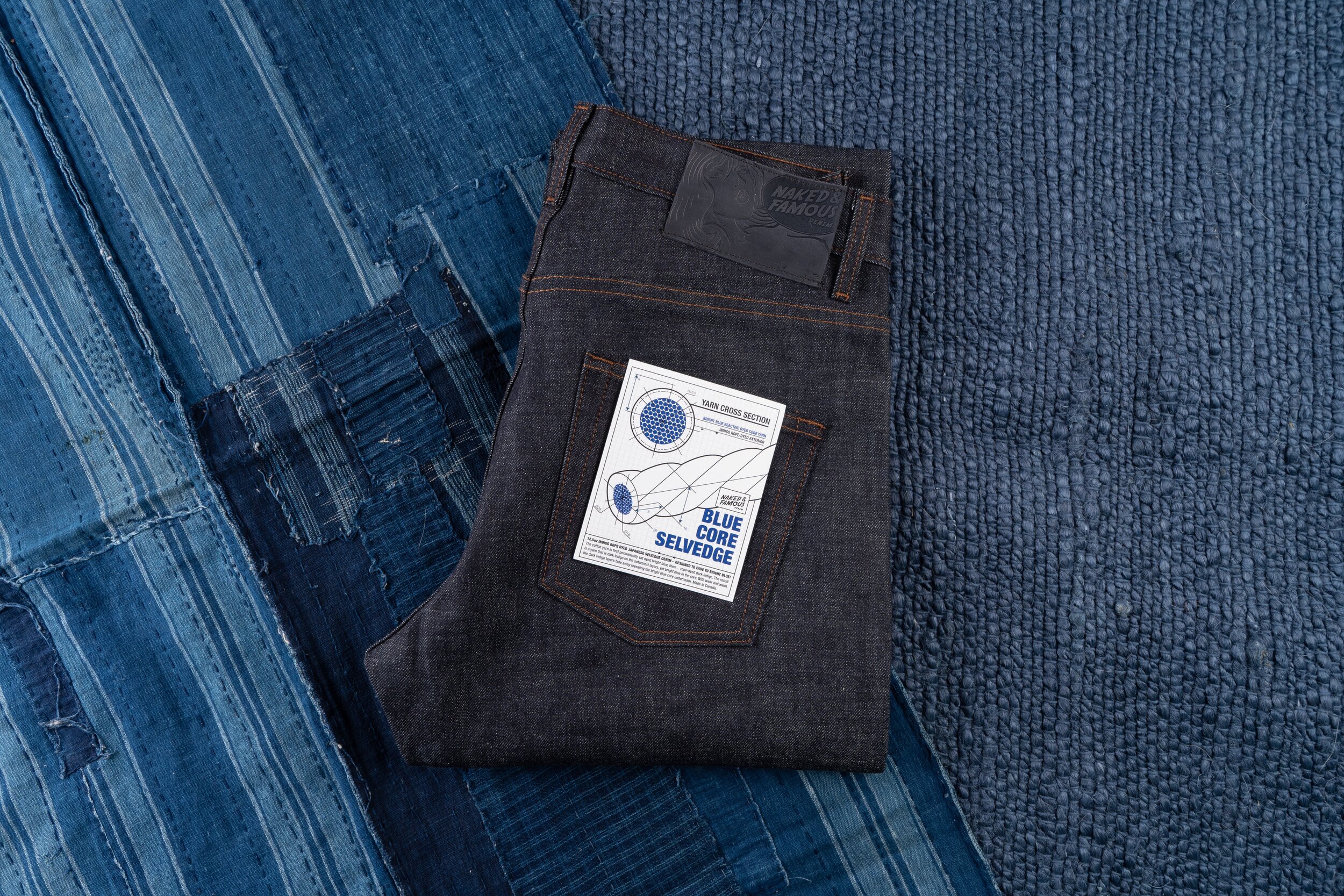 Blue Core Selvedge - Folded Flat