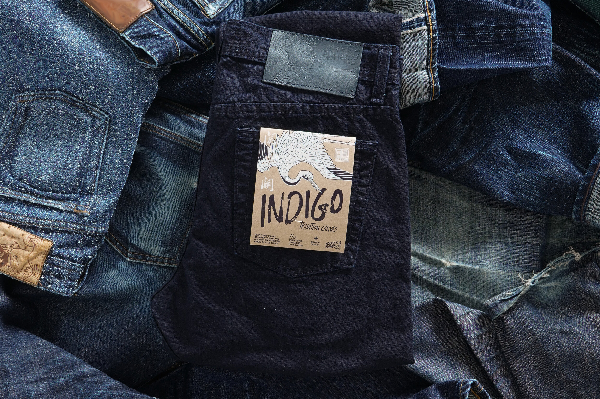 Indigo Tradition Canvas - Folded Flat