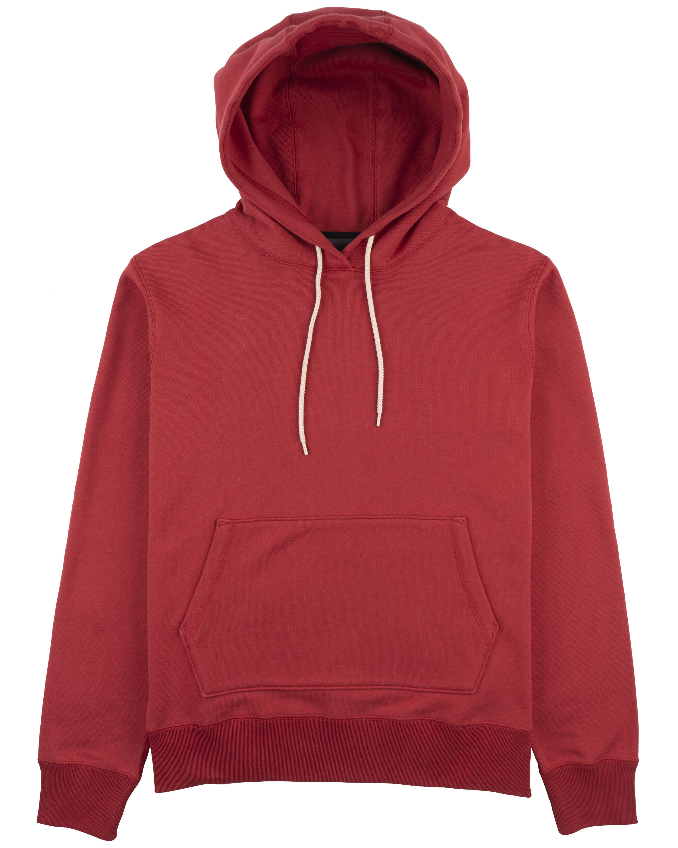  Pullover Hoodie Heavyweight Terry Red - front    