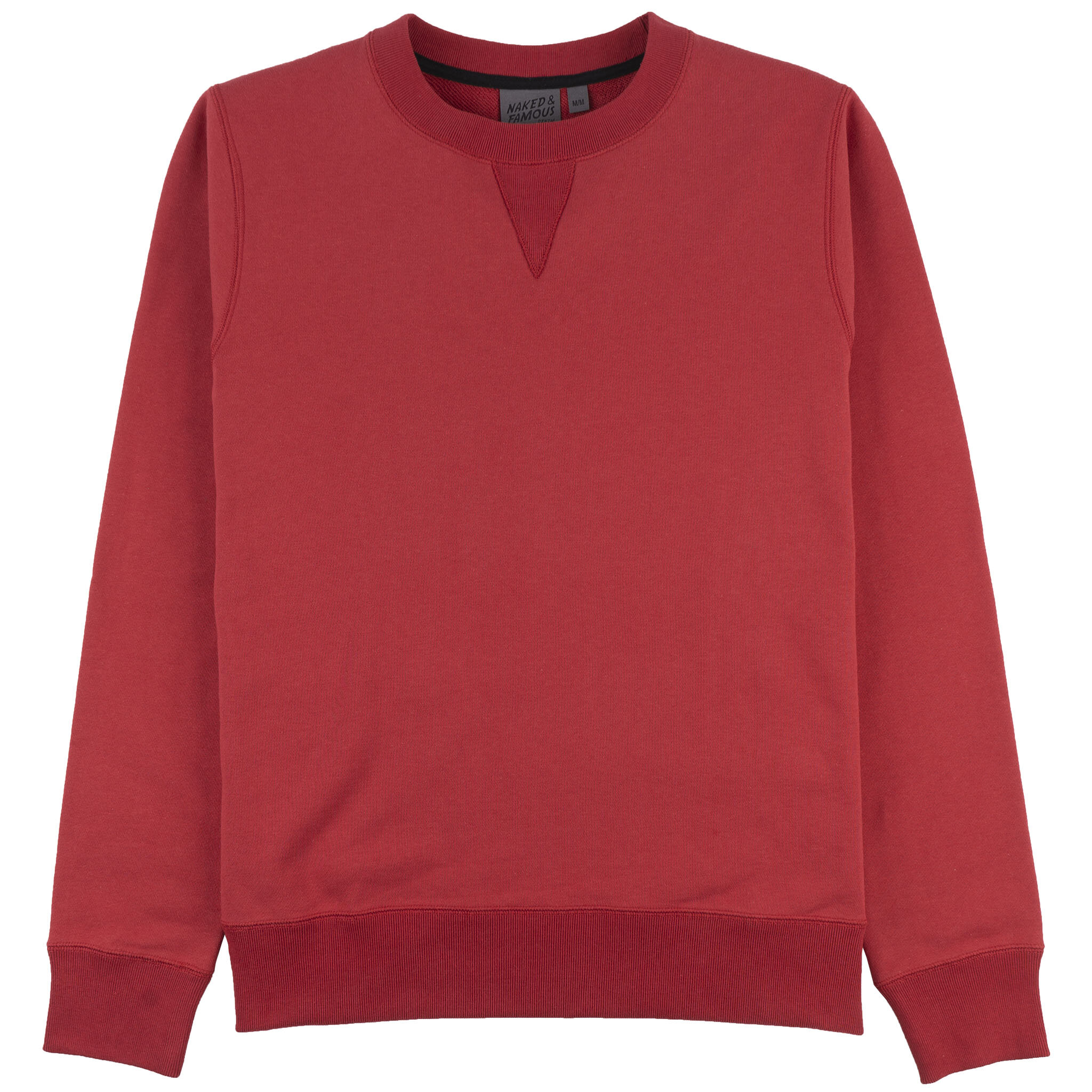 Crewneck Heavyweight Terry Red - front 