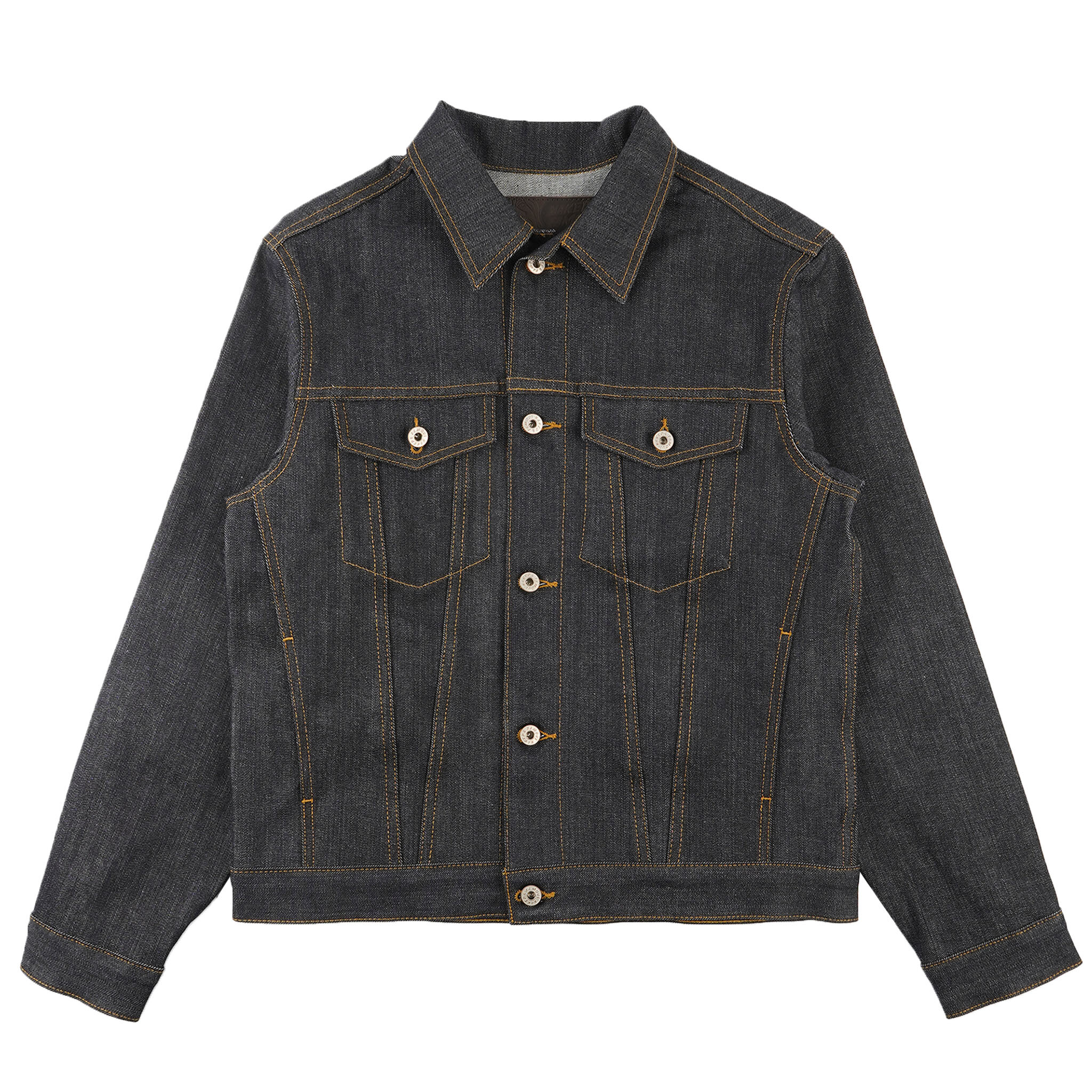  Left Hand Twill Selvedge Denim Jacket - Front  