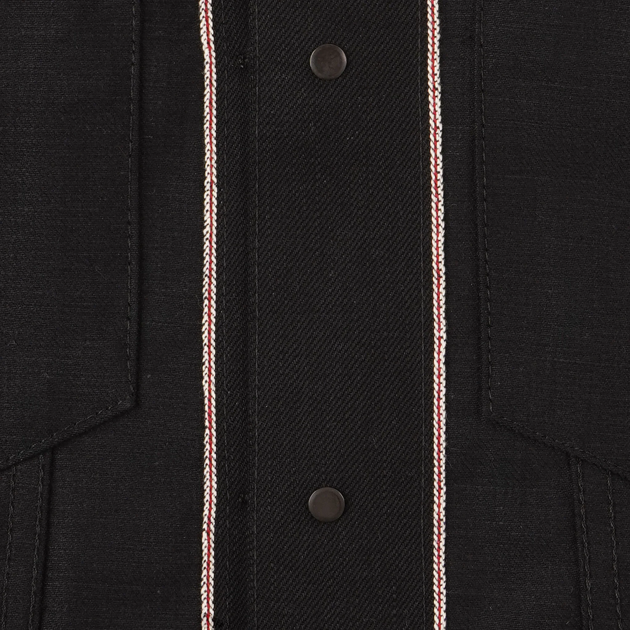 naked and famous black denim jacket