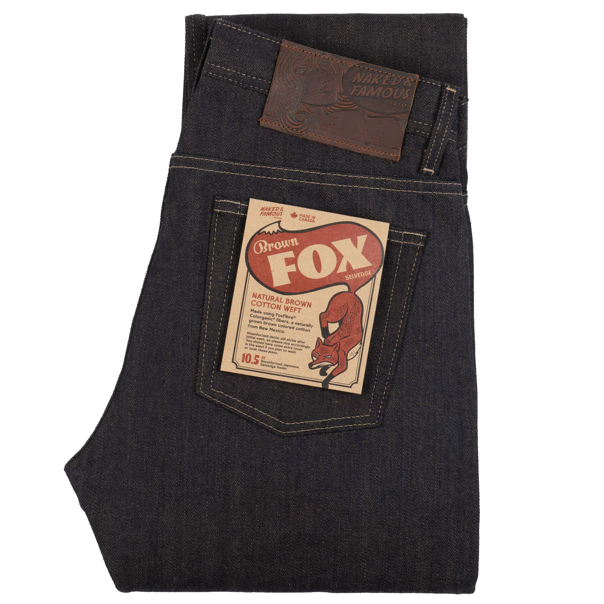  Brown Fox Selvedge Jeans - folded 