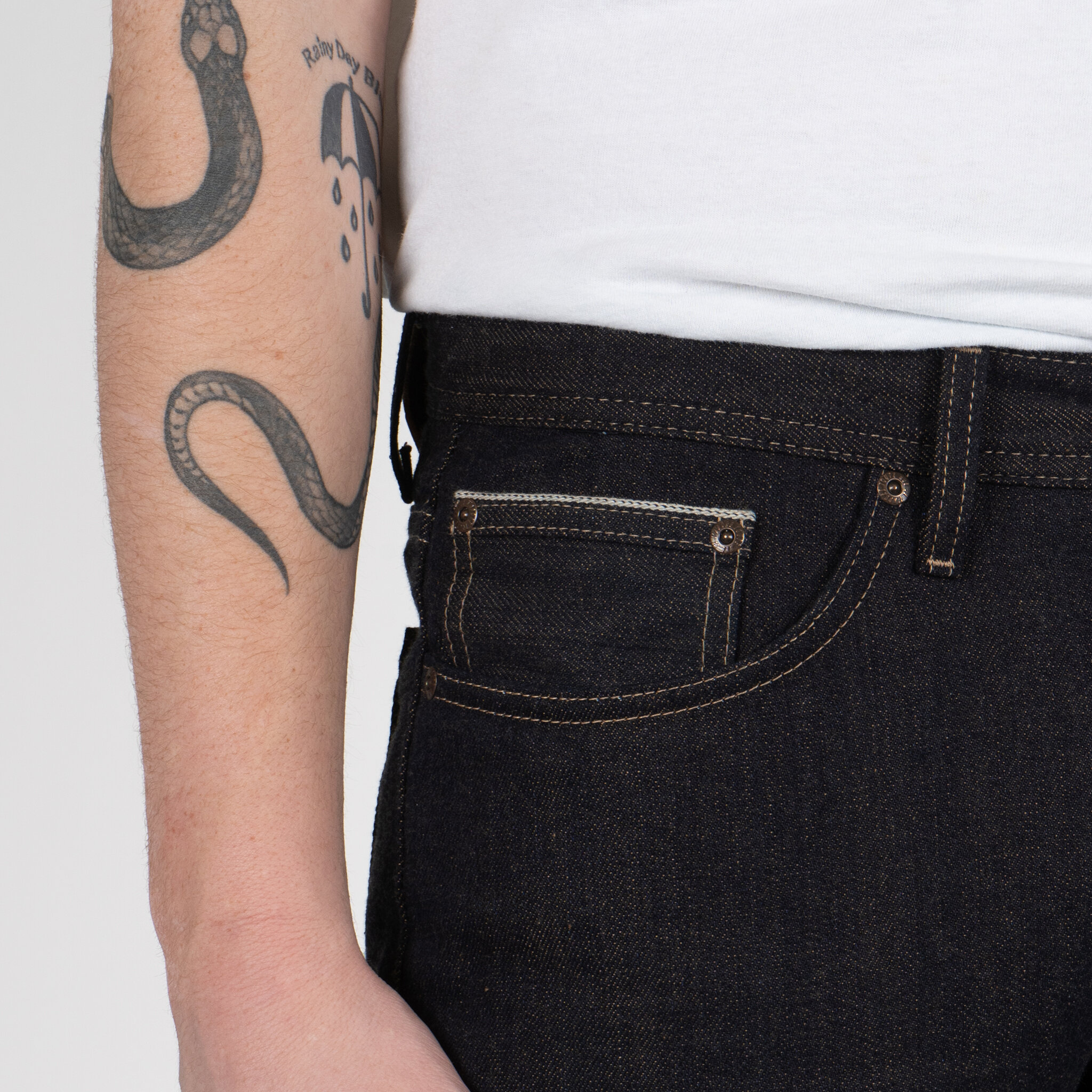  Brown Fox Selvedge Jeans - coin pocket 