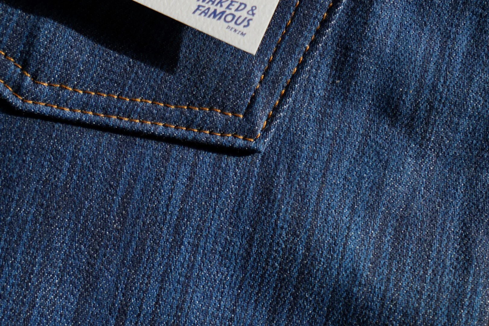 Cerulean Kasuri Selvedge - Fabric Detail
