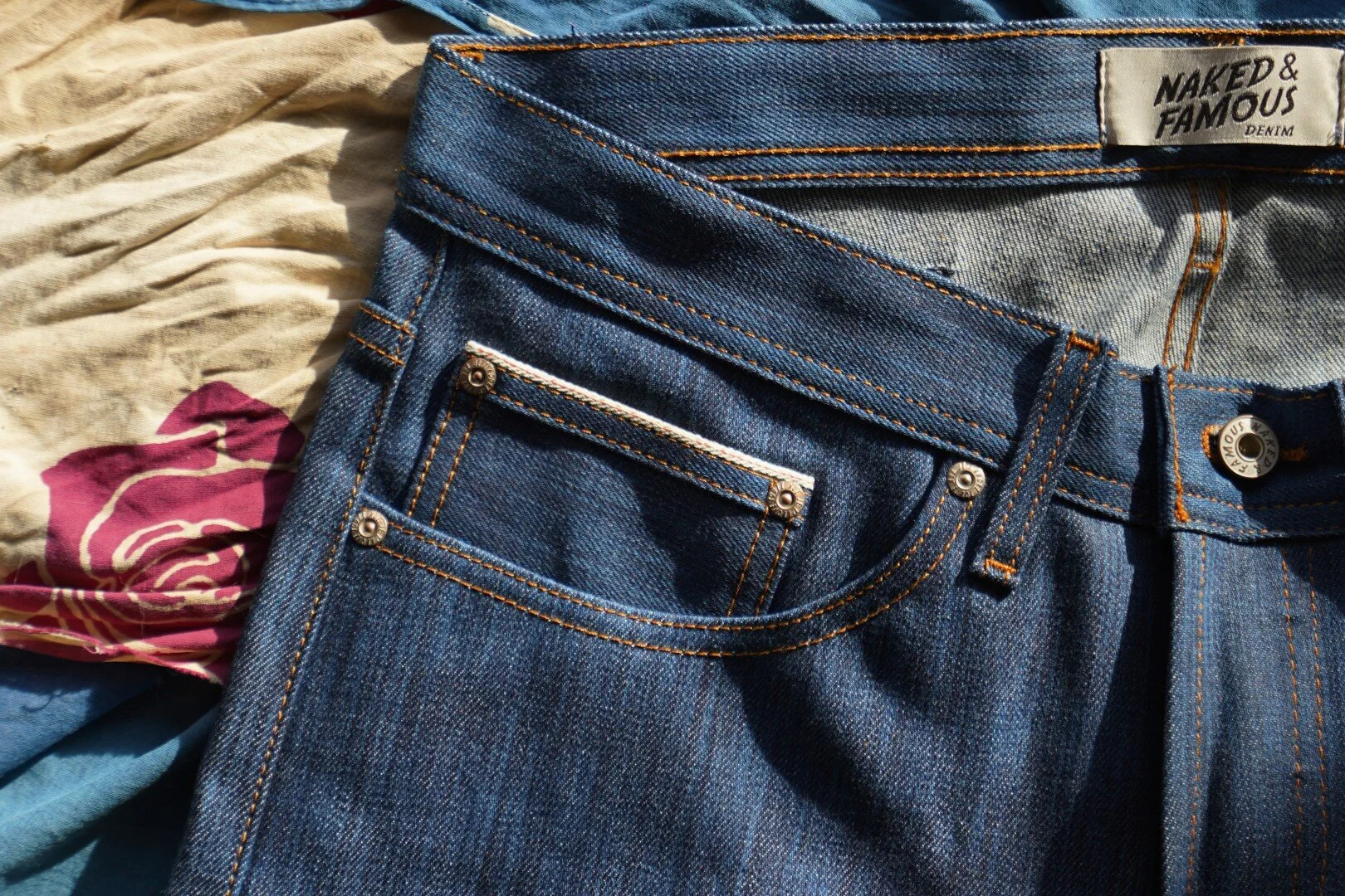 Cerulean Kasuri Selvedge - Coin Pocket