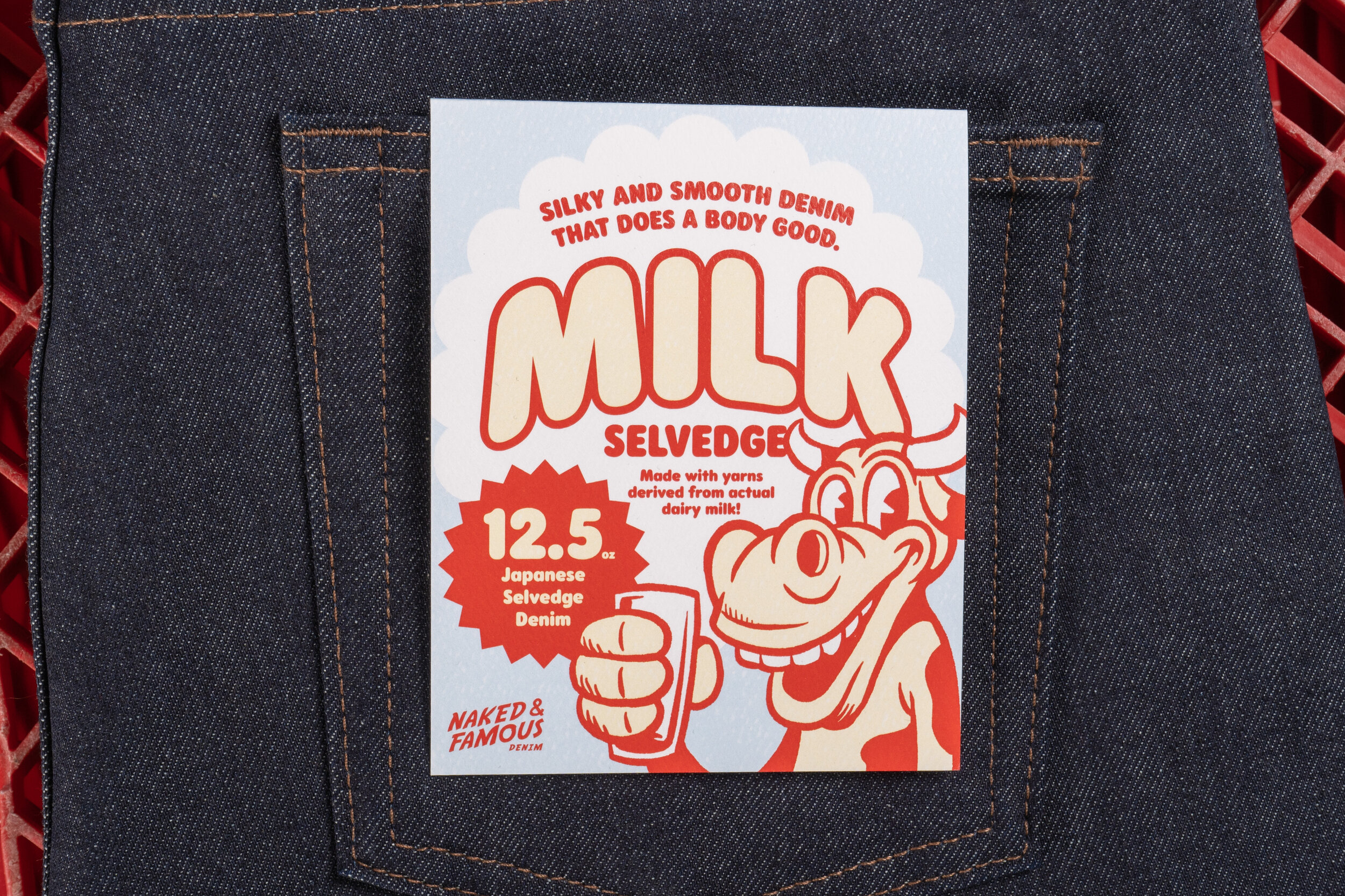 Milk Selvedge - Pocket Flasher