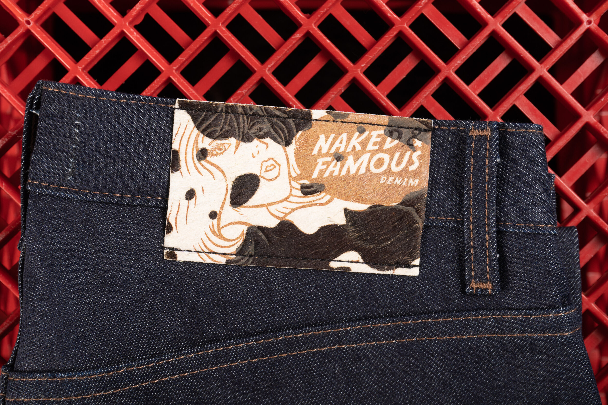 Milk Selvedge - Leather Patch