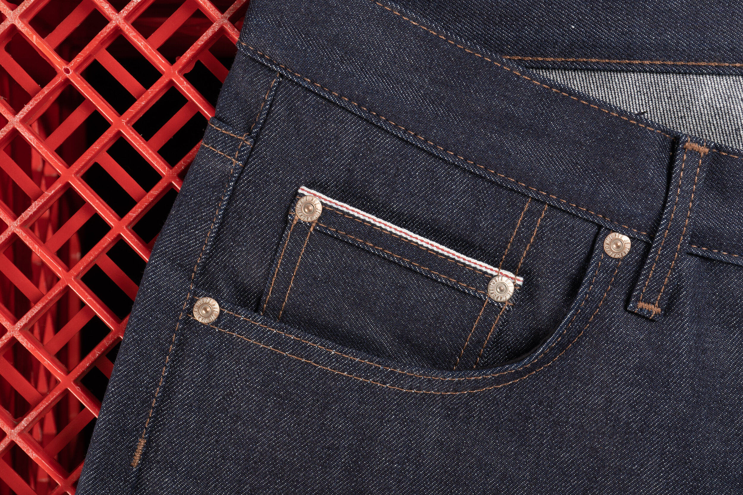 Milk Selvedge - Coin Pocket