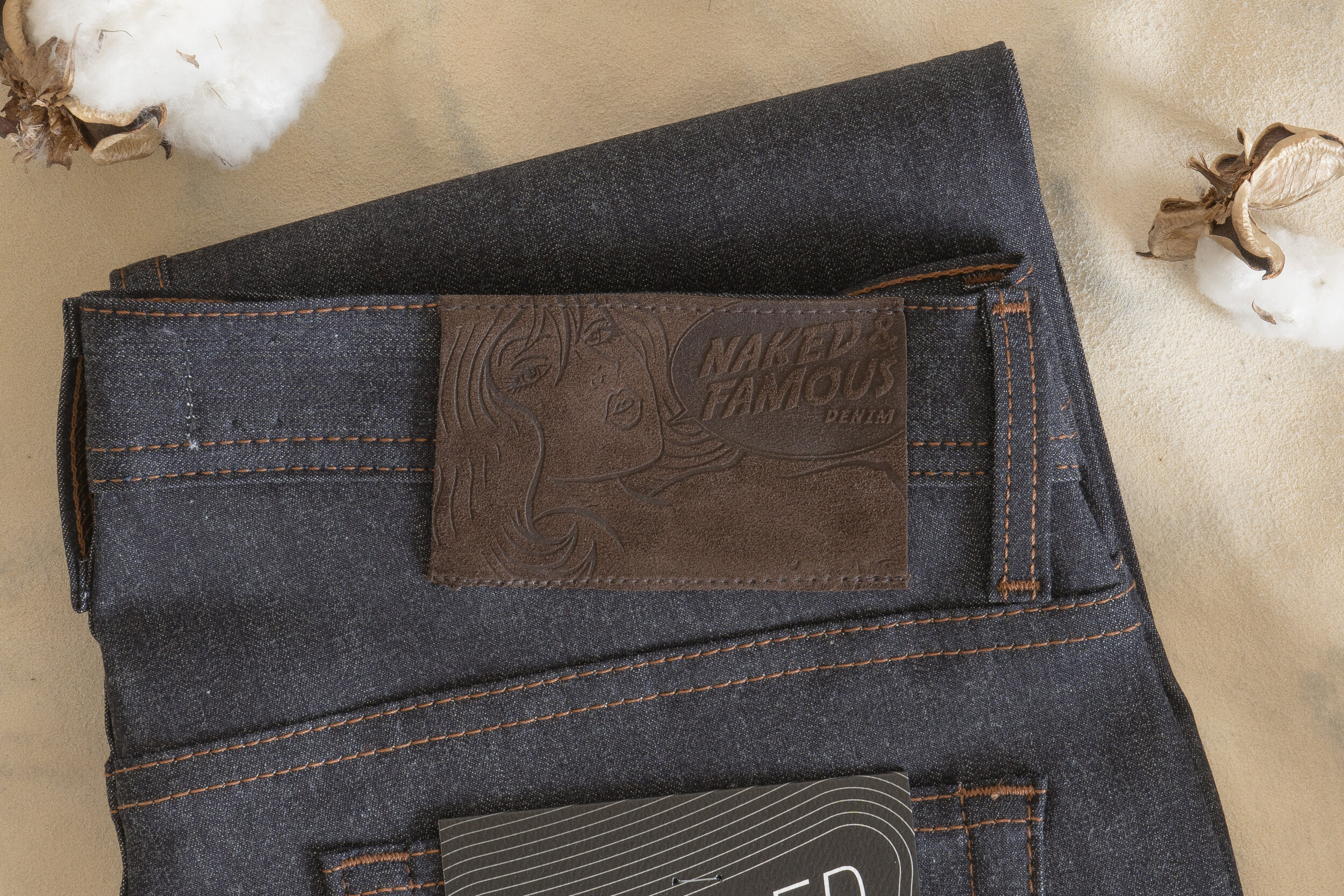 Whipper Stretch Denim - Leather Patch