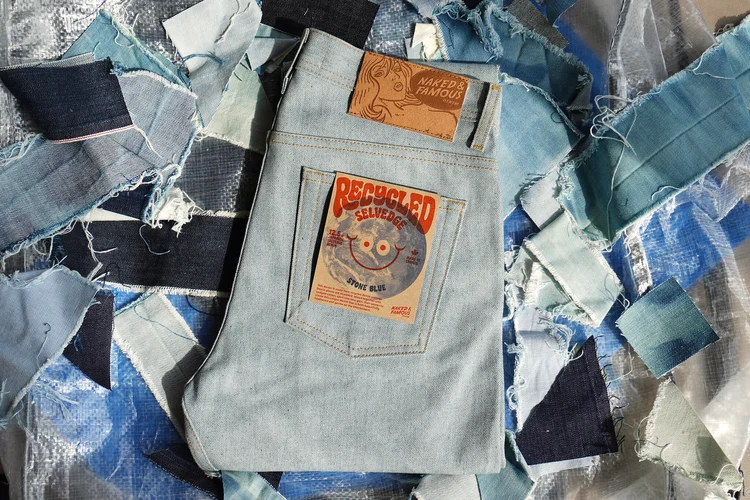 Recycled Selvedge Stone Blue