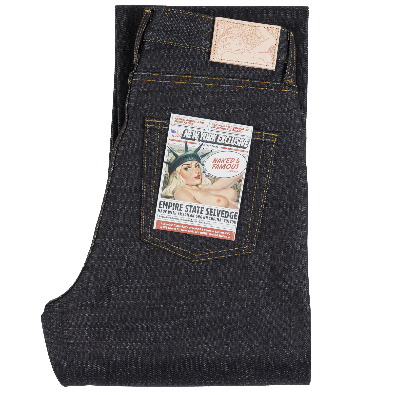  Women’s Empire State Selvedge jeans - folded 