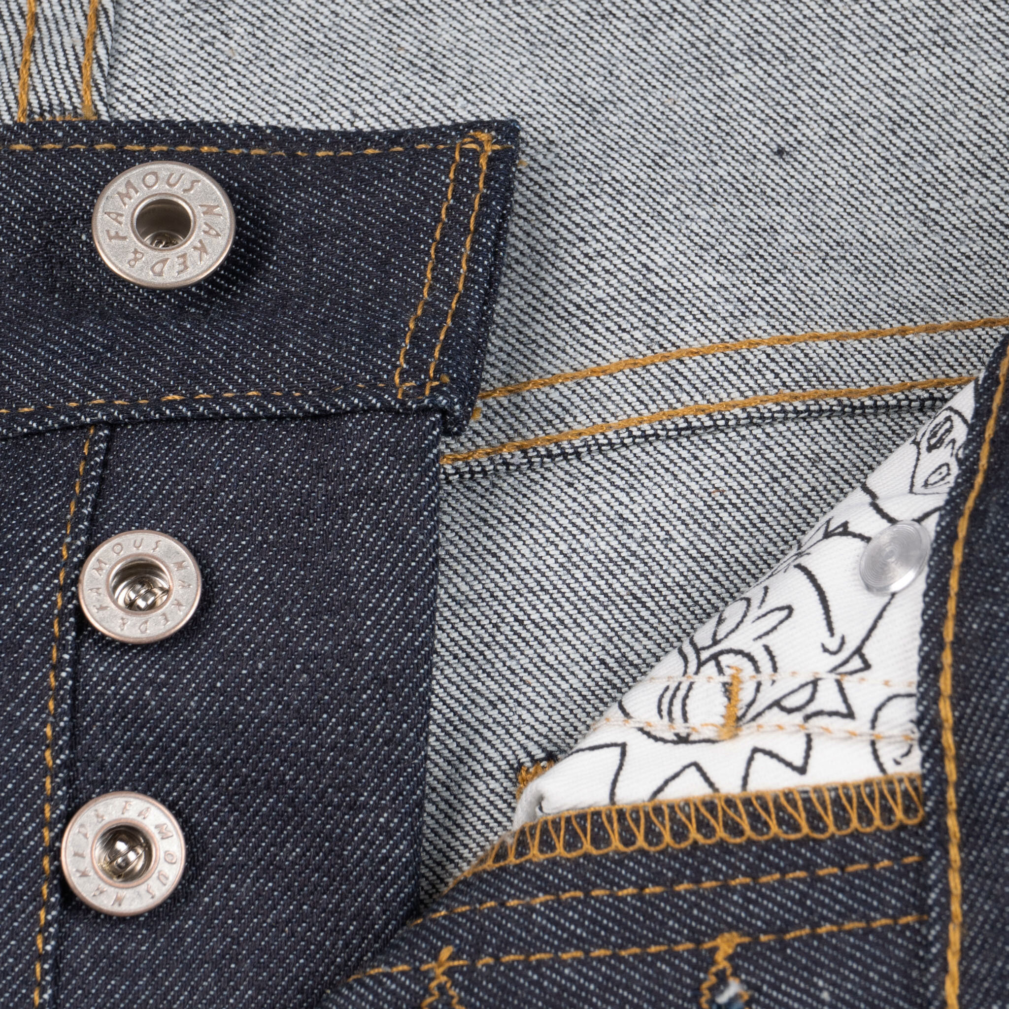  Morty Smith “Aww Geez” Selvedge jeans - button fly 