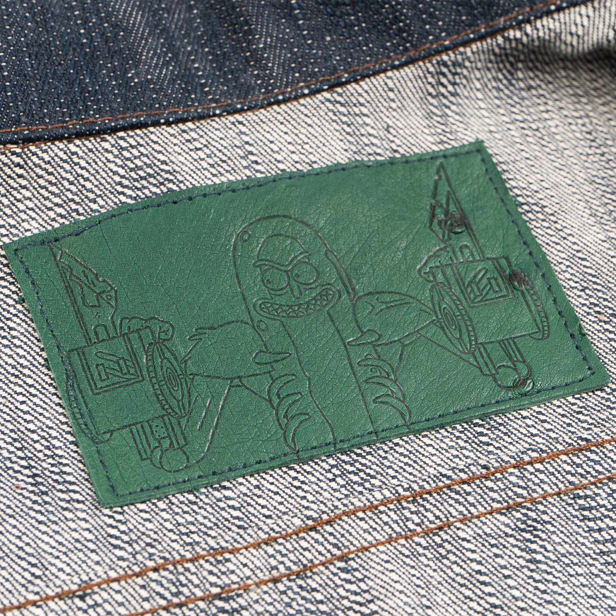  Picckle Rick “Solenya” Selvedge Denim Jacket - leather patch 