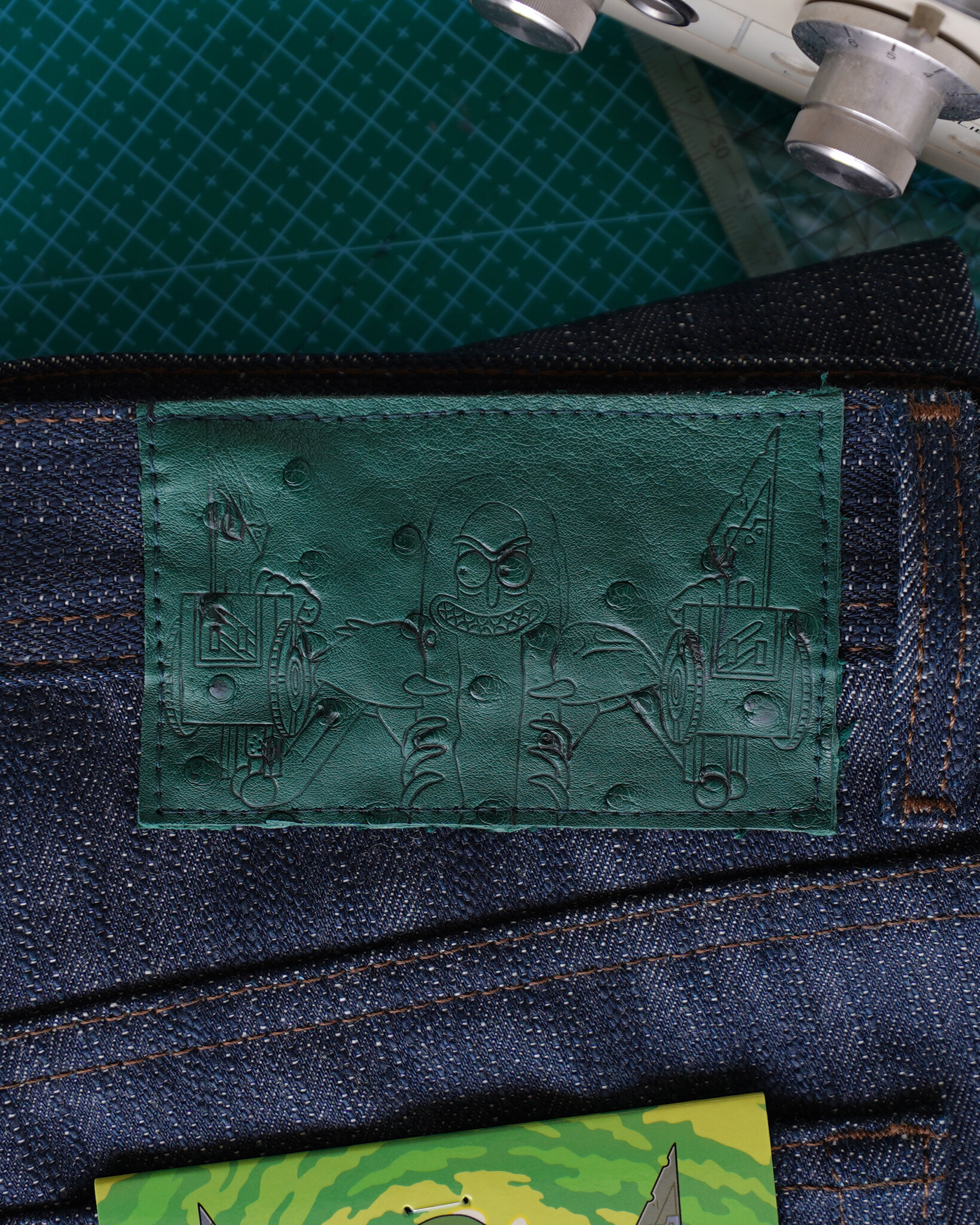 Pickle Rick Solenya Selvedge - Leather Patch