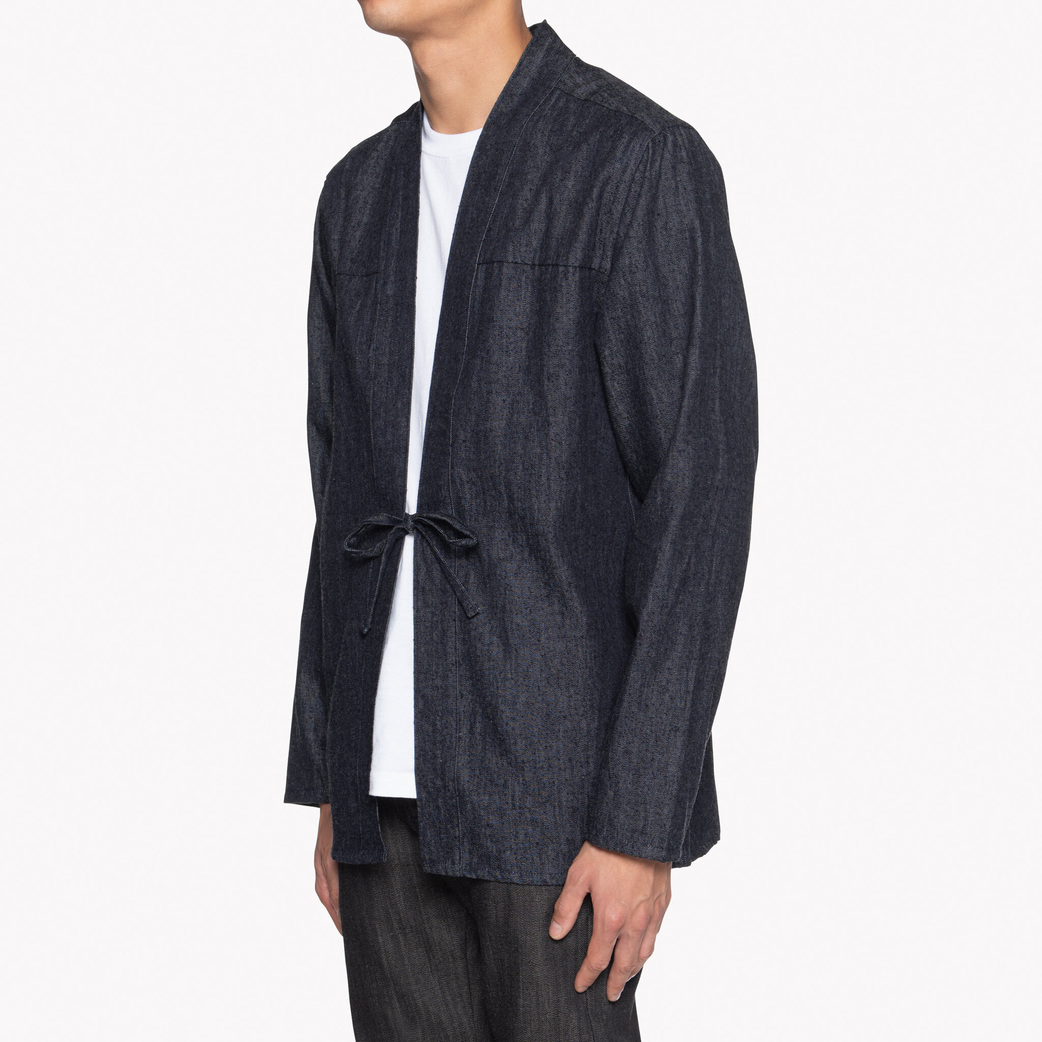 Kimono Shirt - Slub Nep Rinsed Denim | Naked & Famous Denim