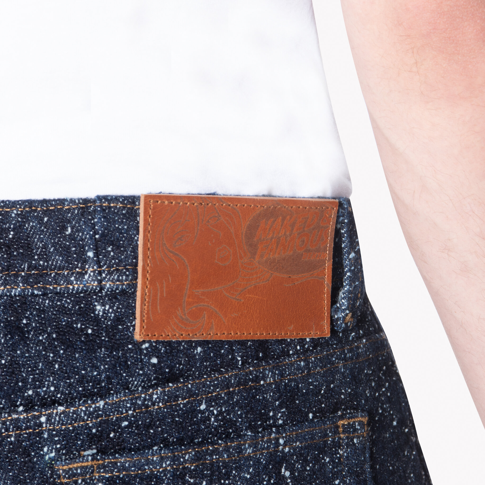  King of Lords Selvedge jeans - leather patch 