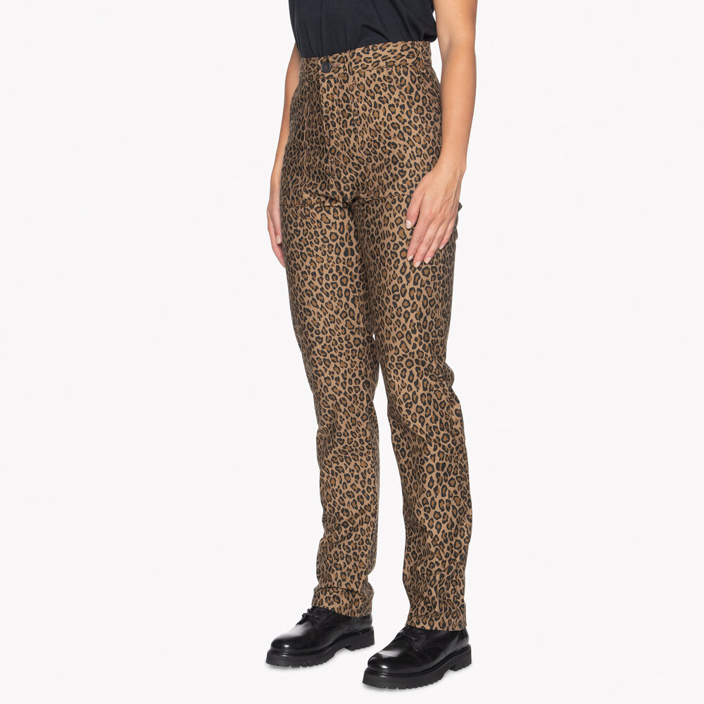 Women's - Fatigue Pant - Leopard Print | Naked & Famous Denim
