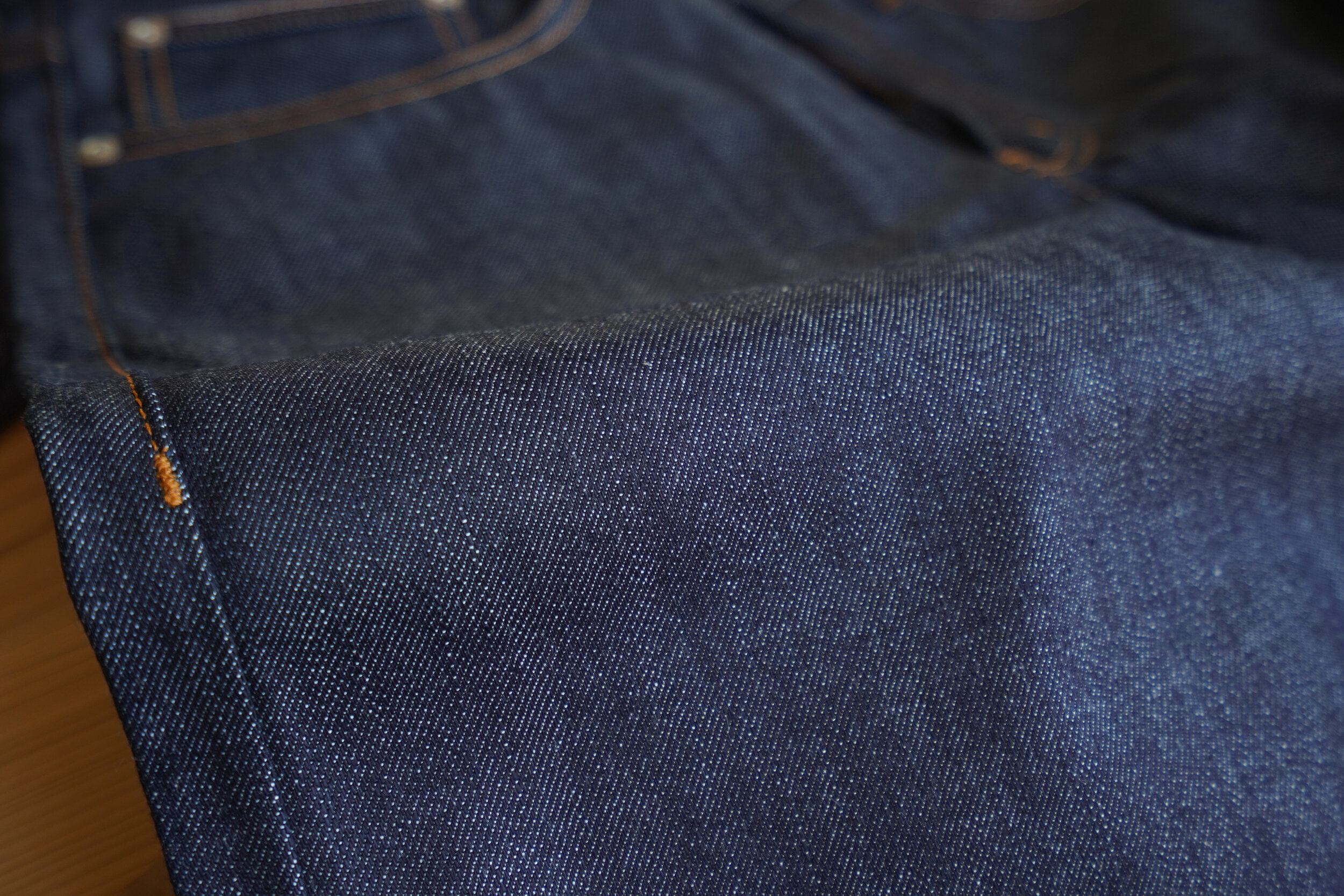 Selvedge imprimé kimono Asanoha - Détail du tissu