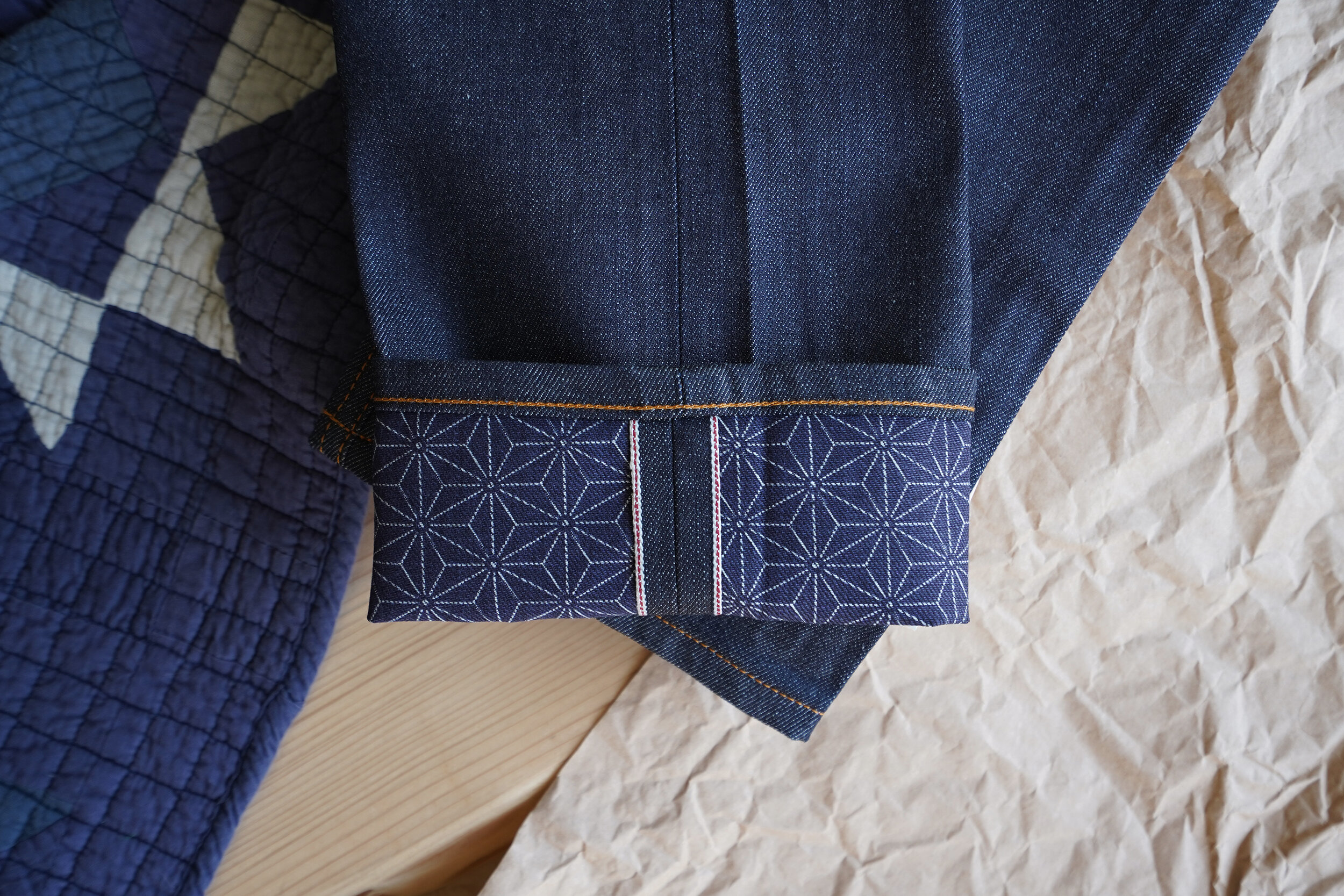 Asanoha Kimono Print Selvedge - Selvedge ID