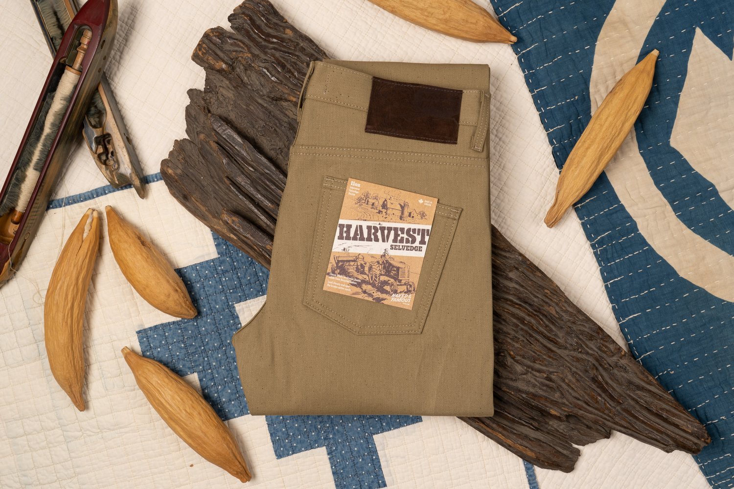 Harvest Selvedge - Folded Flat