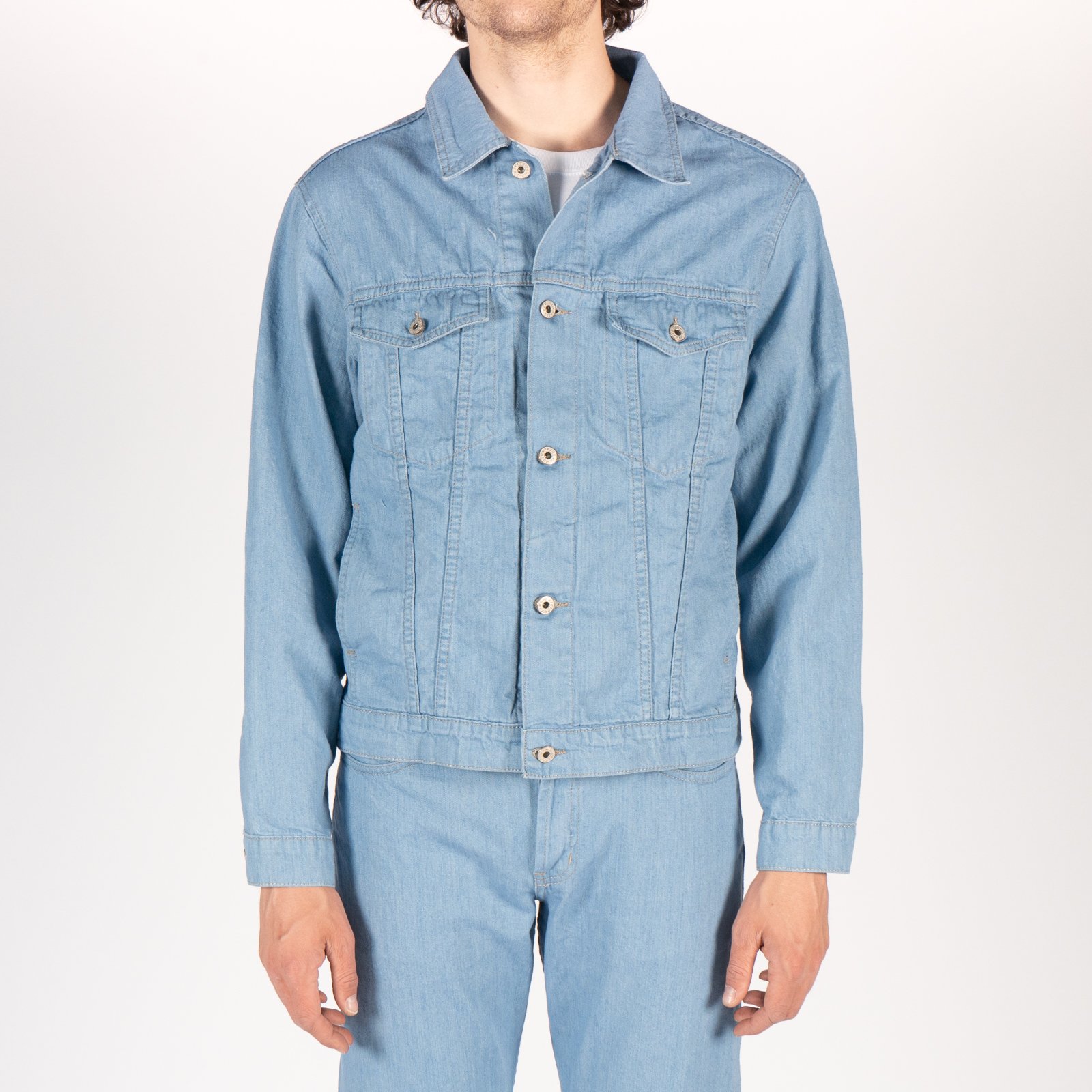  Selvedge Haut dans le Ciel Veste en Jean - front 