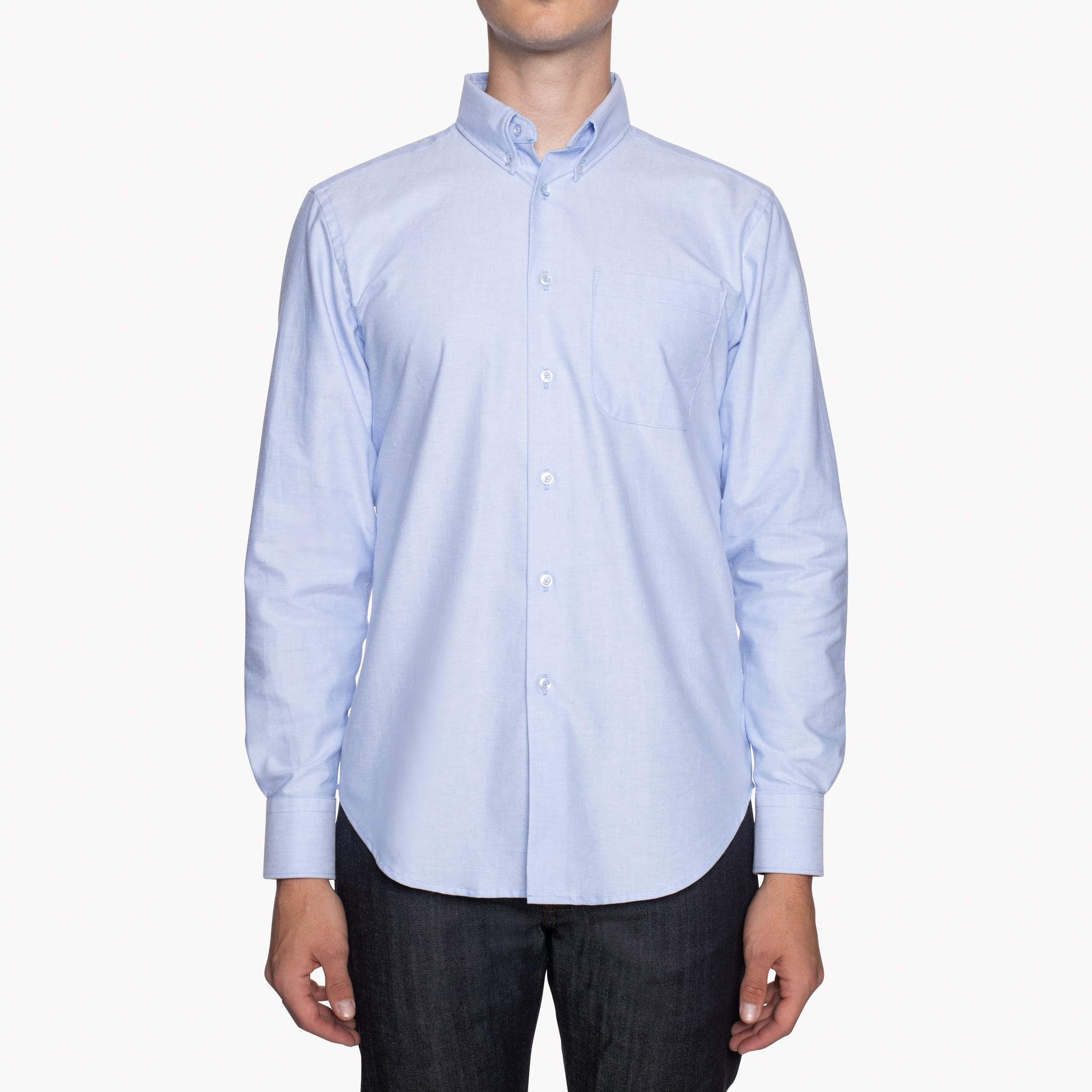  Easy Shirt - Cotton Oxford - Pale Blue - front 