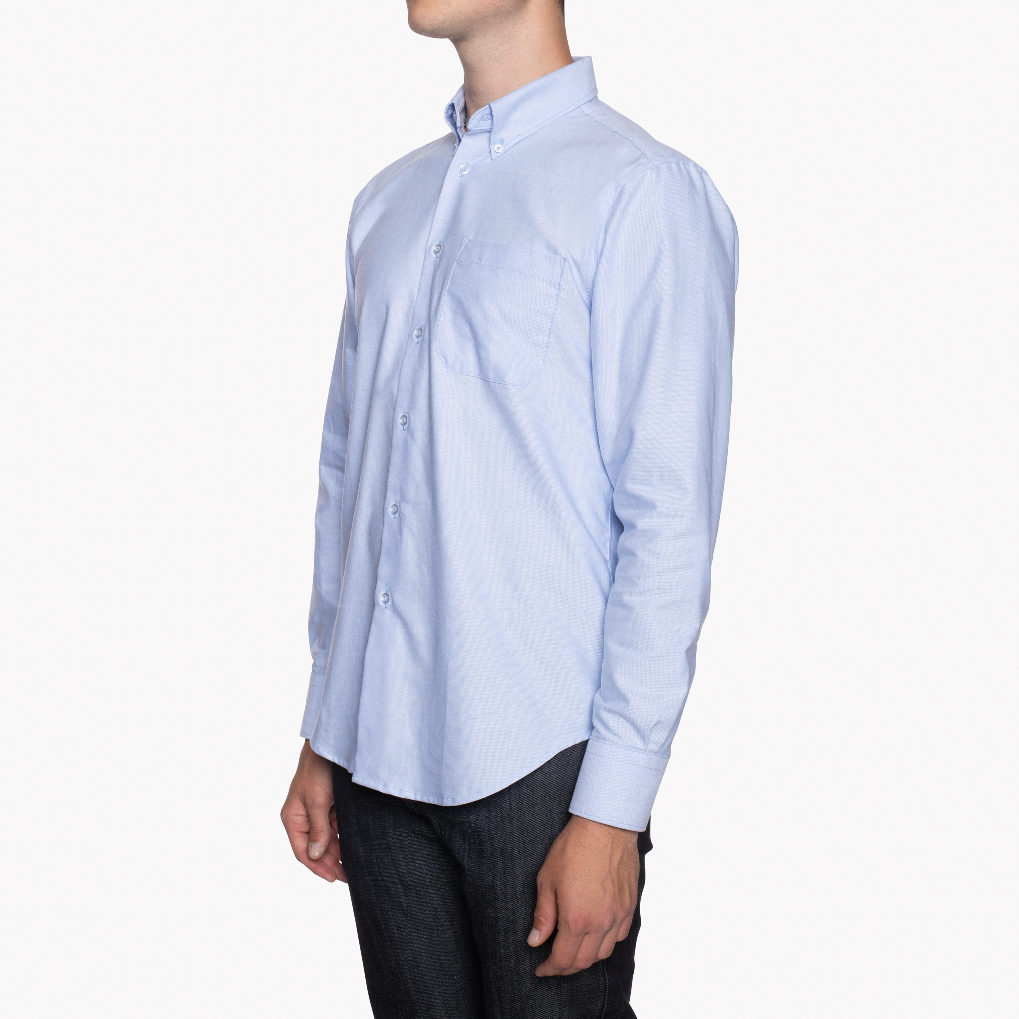  Easy Shirt - Cotton Oxford - Pale Blue - side 
