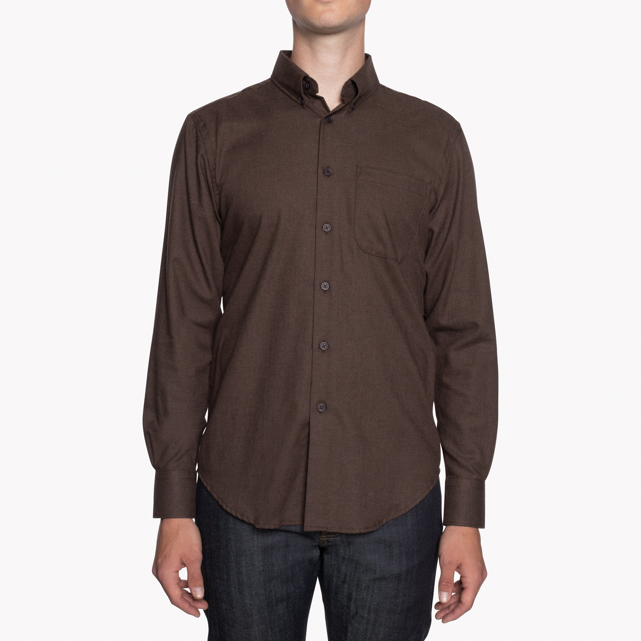  Easy Shirt - Soft Twill - Brown - front 