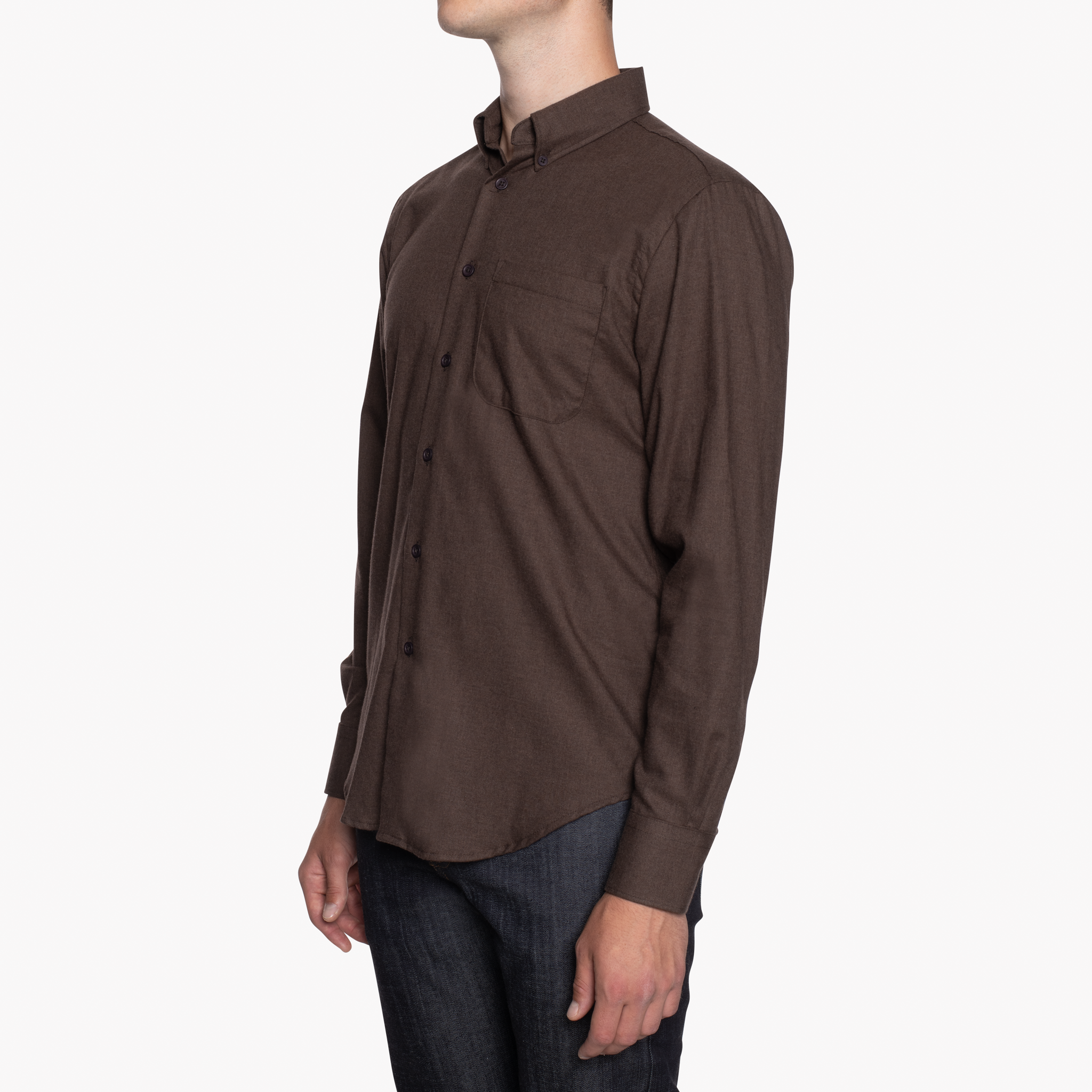  Easy Shirt - Soft Twill - Brown - side 