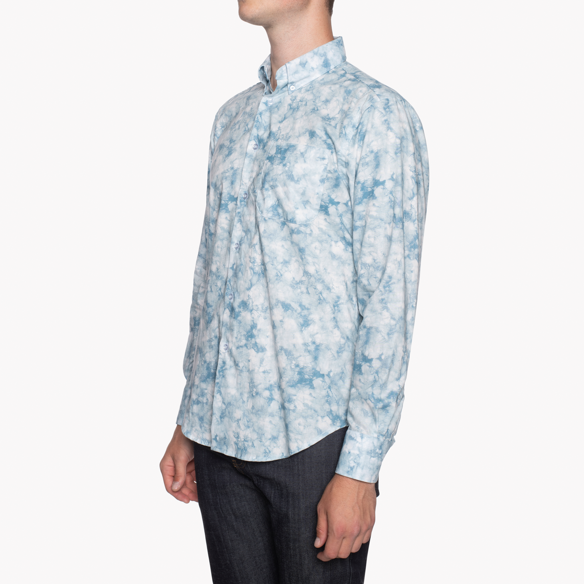  Easy Shirt - Tie Dye Print - Pale Blue -side 