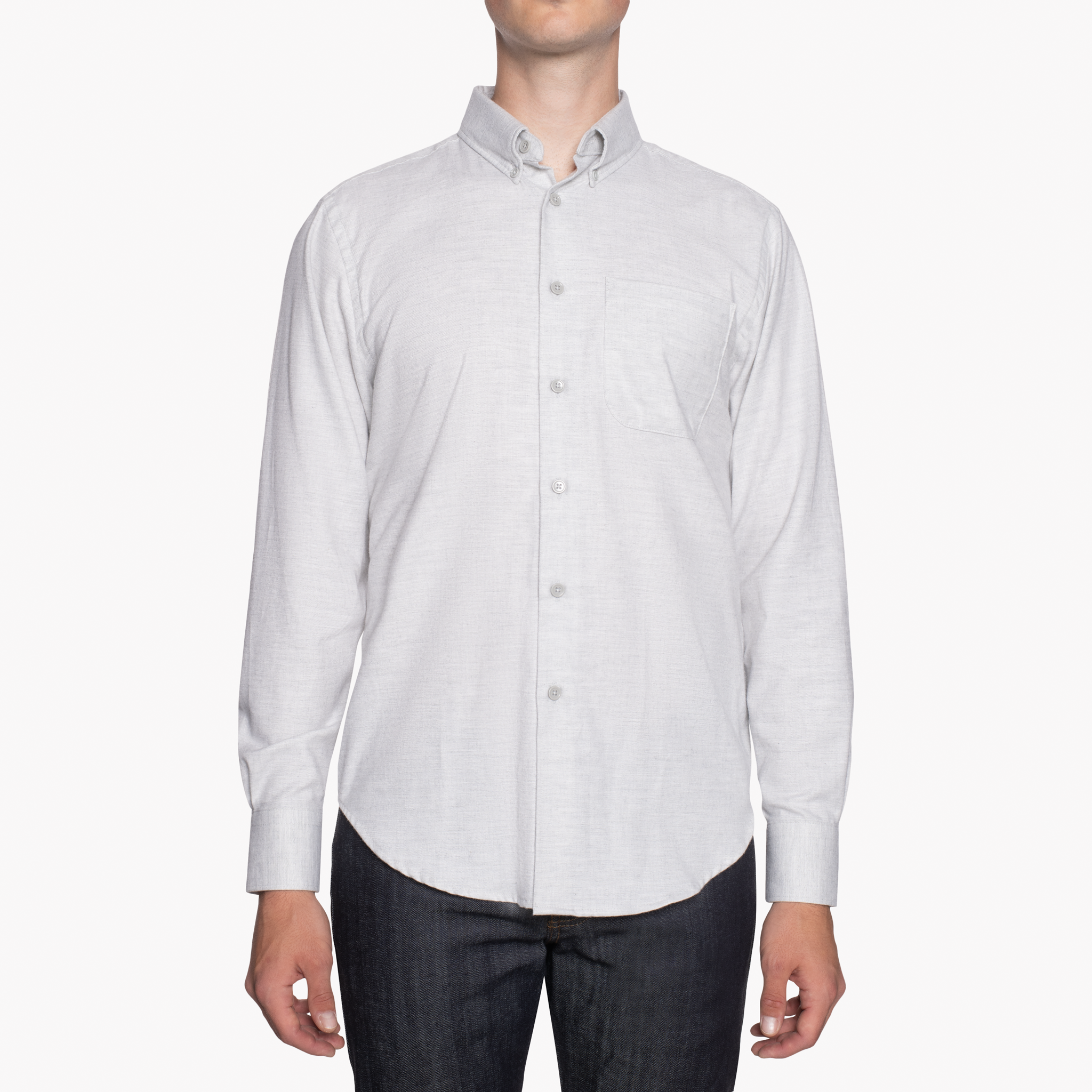  Easy Shirt - Soft Twill - Grey -  front 