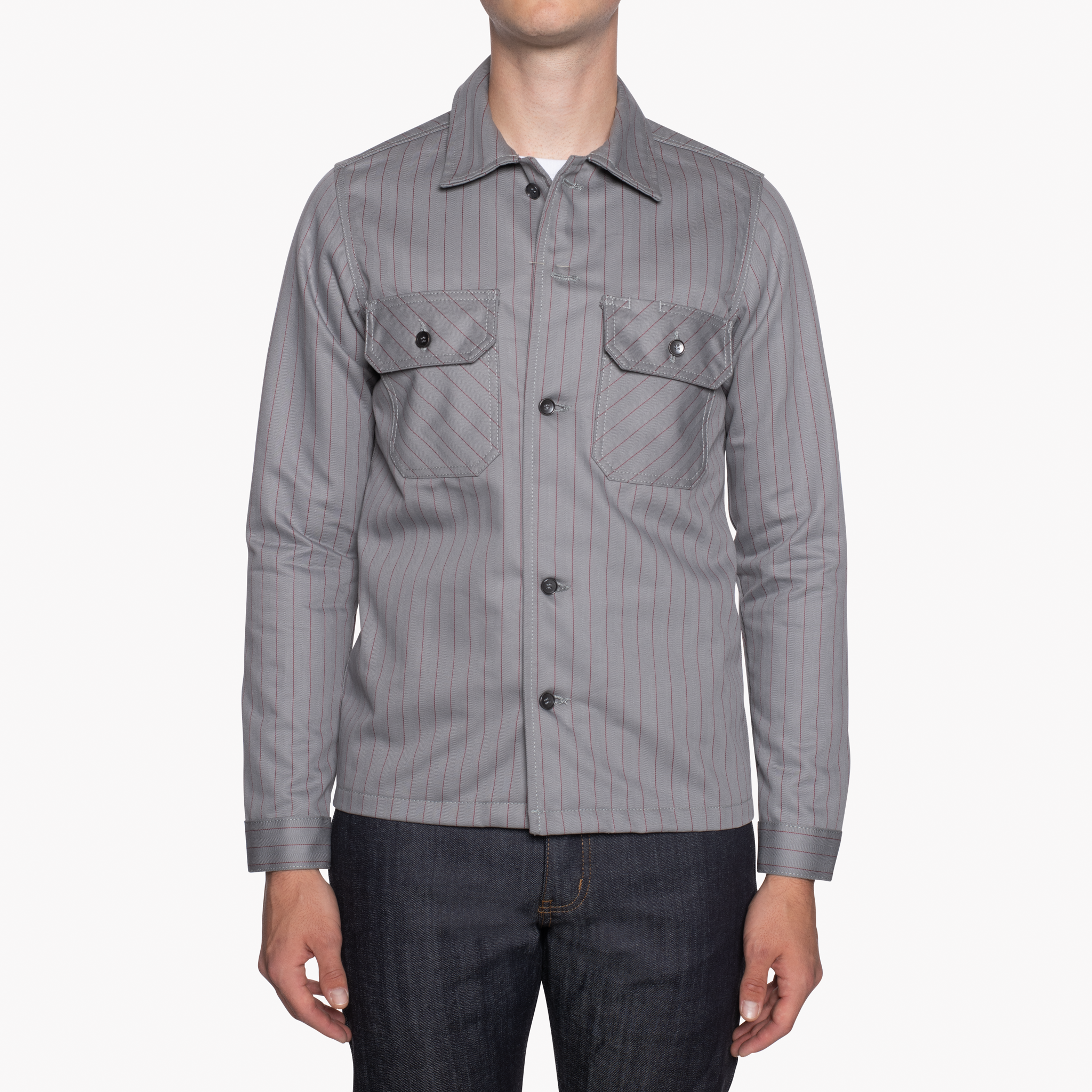  Work Shirt - Repro Workwear Twill - Grey - front 