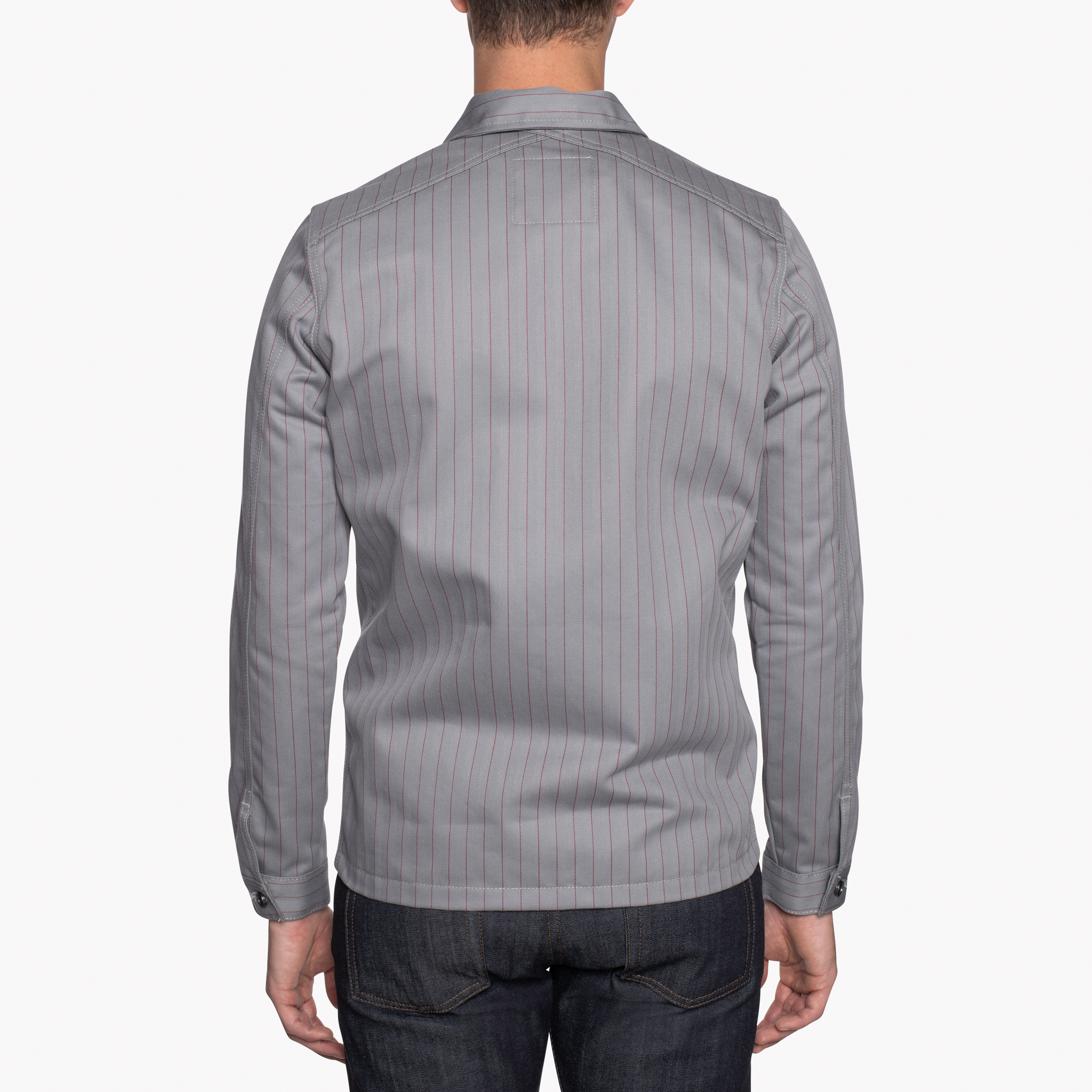  Work Shirt - Repro Workwear Twill - Grey - back 