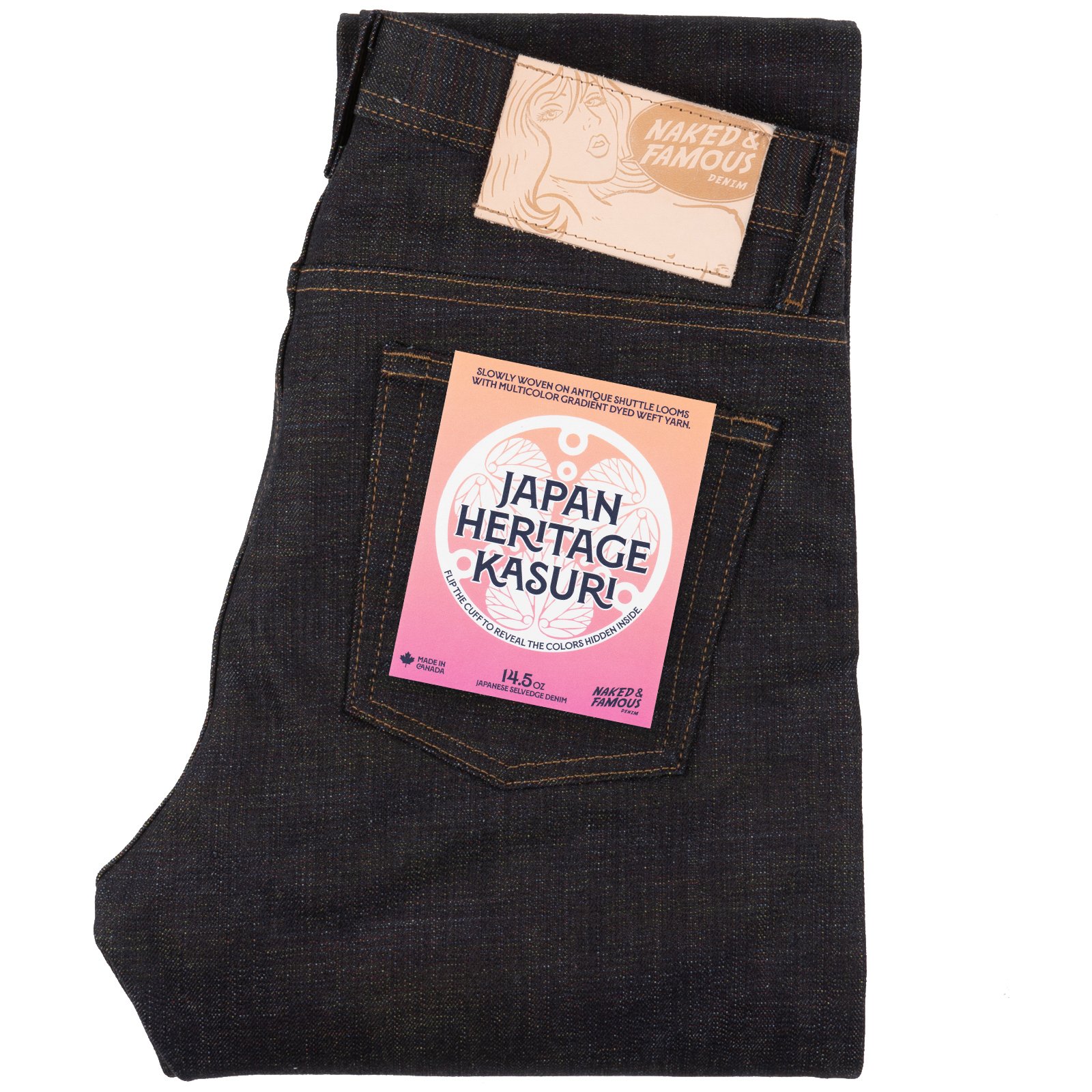  Japan Heritage Kasuri jeans - folded 