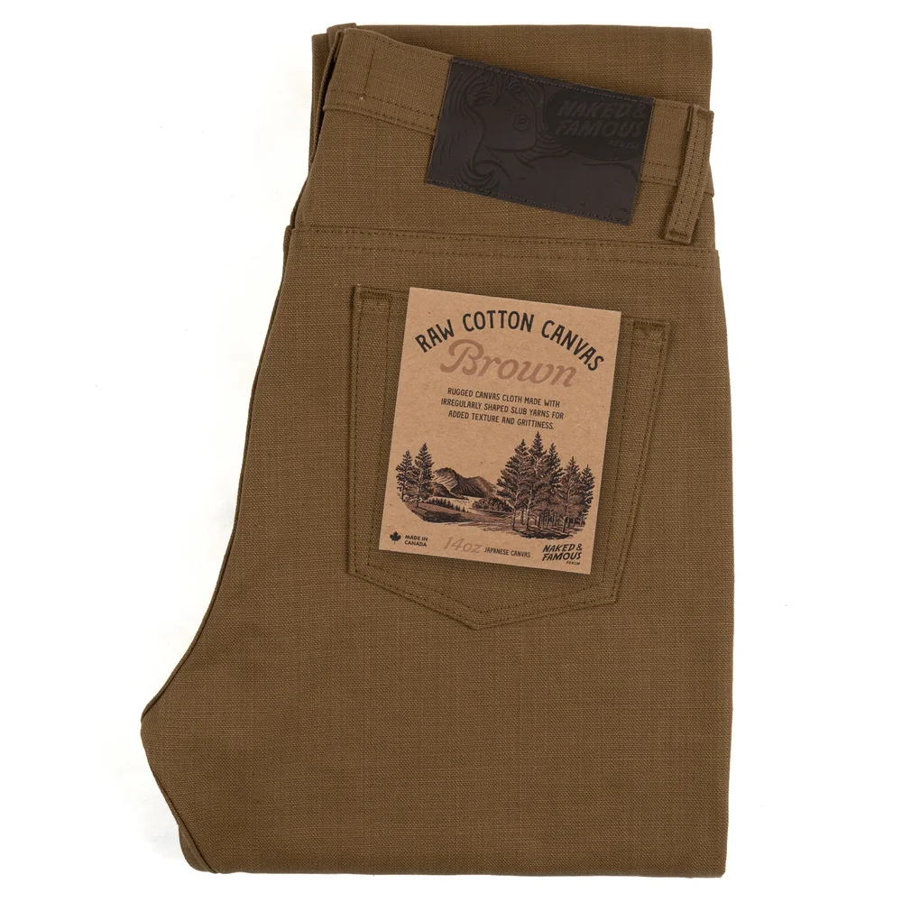 Raw Cotton Canvas – Brown | Naked & Famous Denim