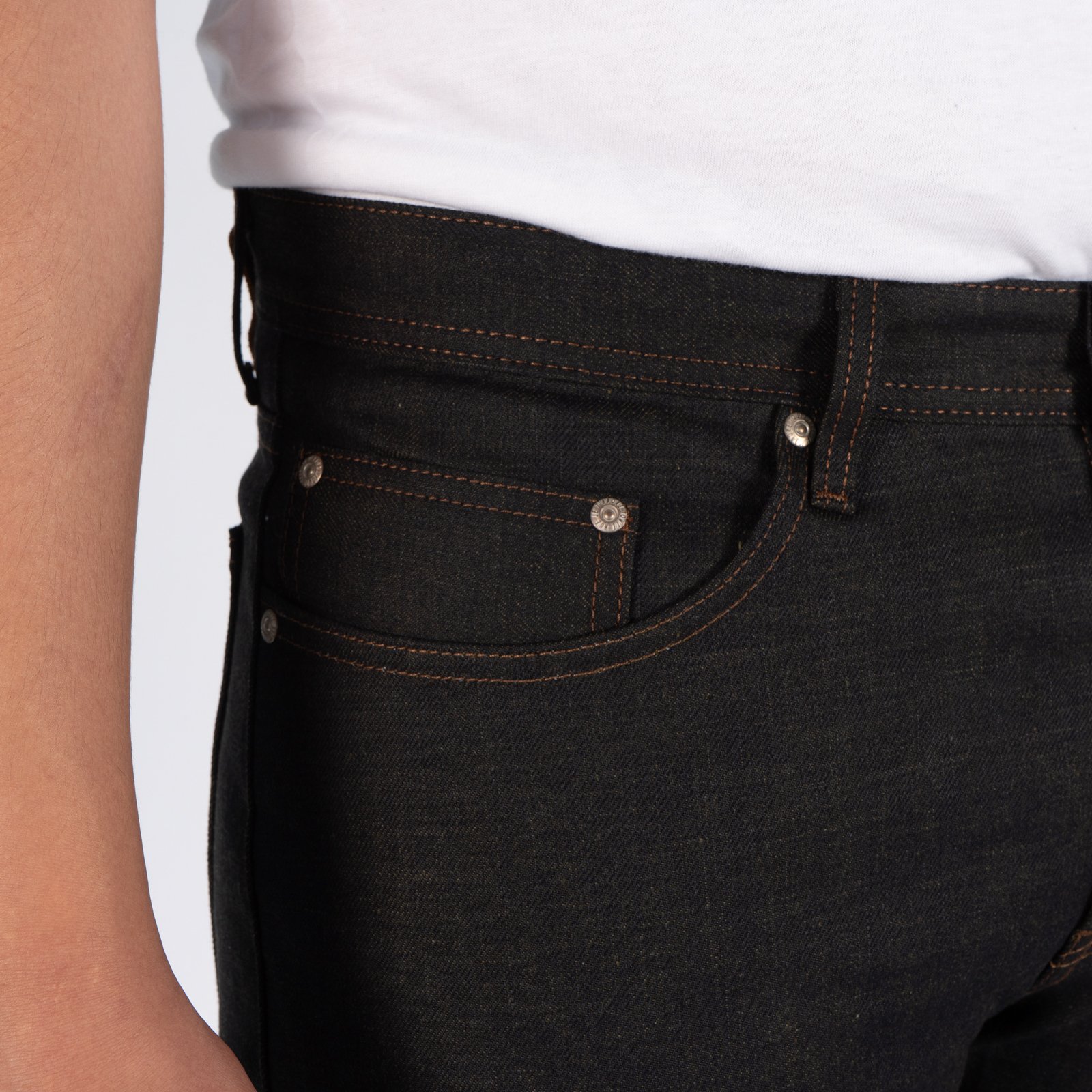  Catechu Selvedge jeans - coin pocket 